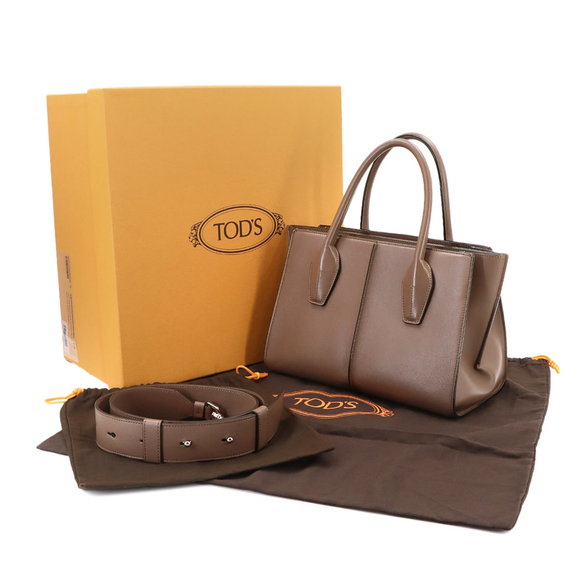Tod's Brown Leather Handbag (Pre-Owned)