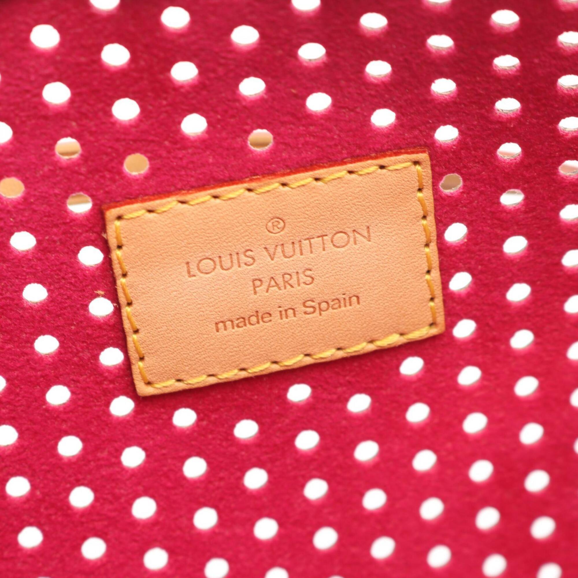 Louis Vuitton Brown Monogram Pink Coated Canvas Handbag (Pre-Owned)