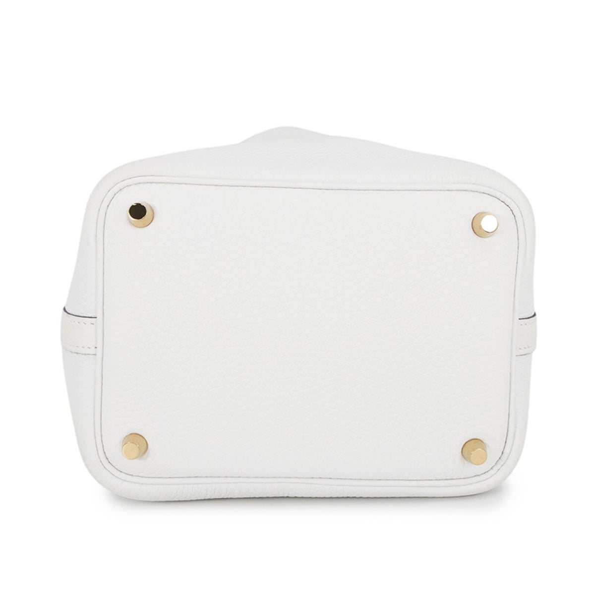 Hermes Picotin White Taurillon Clemence Leather Swift Leather Handbag (Pre-Owned)