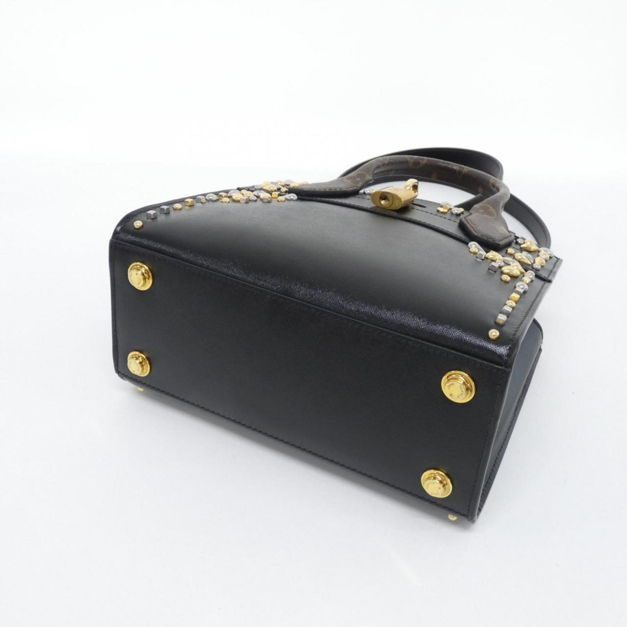 Louis Vuitton Black Leather Handbag (Pre-Owned)