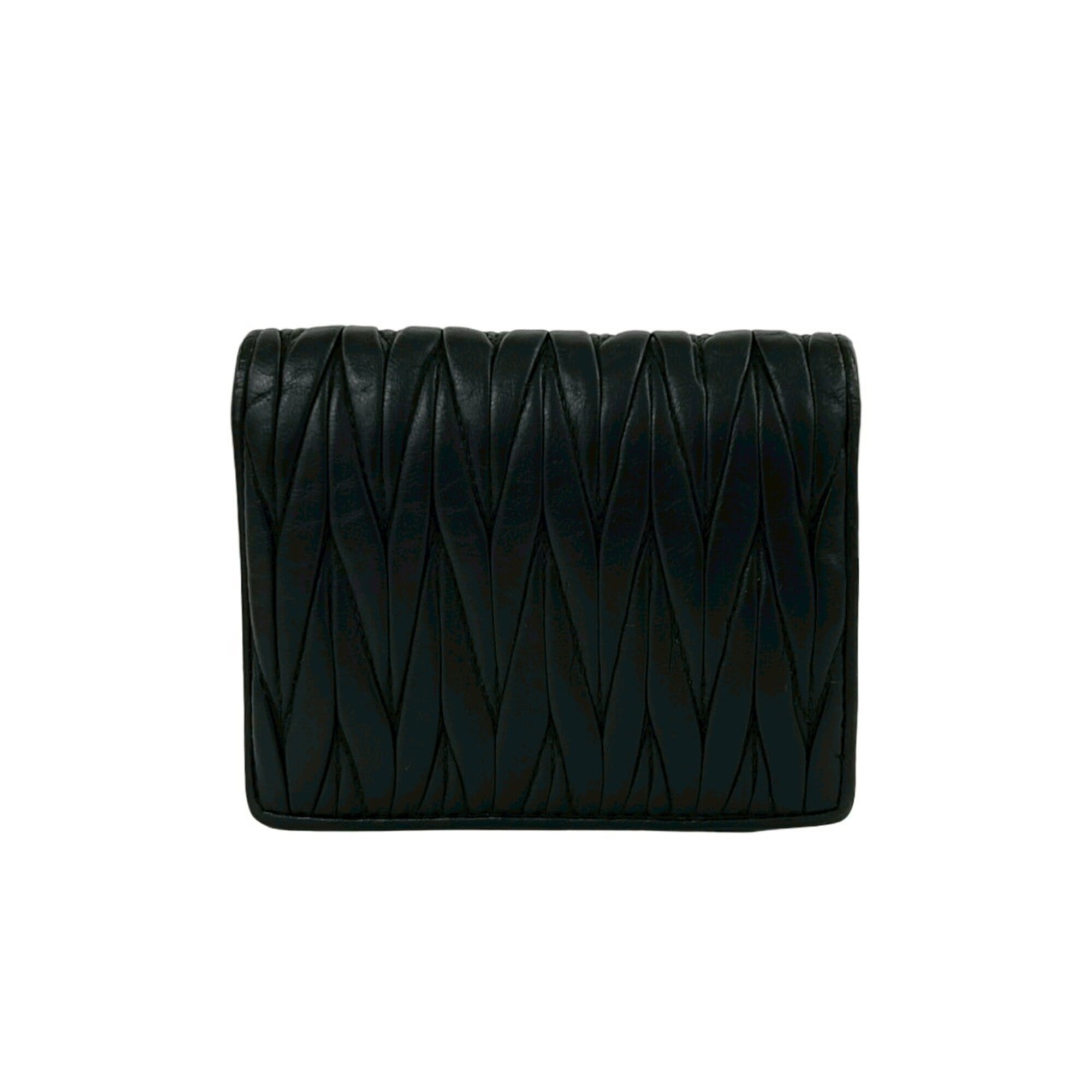 Miu Miu Black Leather Wallet (Bi-Fold) (Pre-Owned)