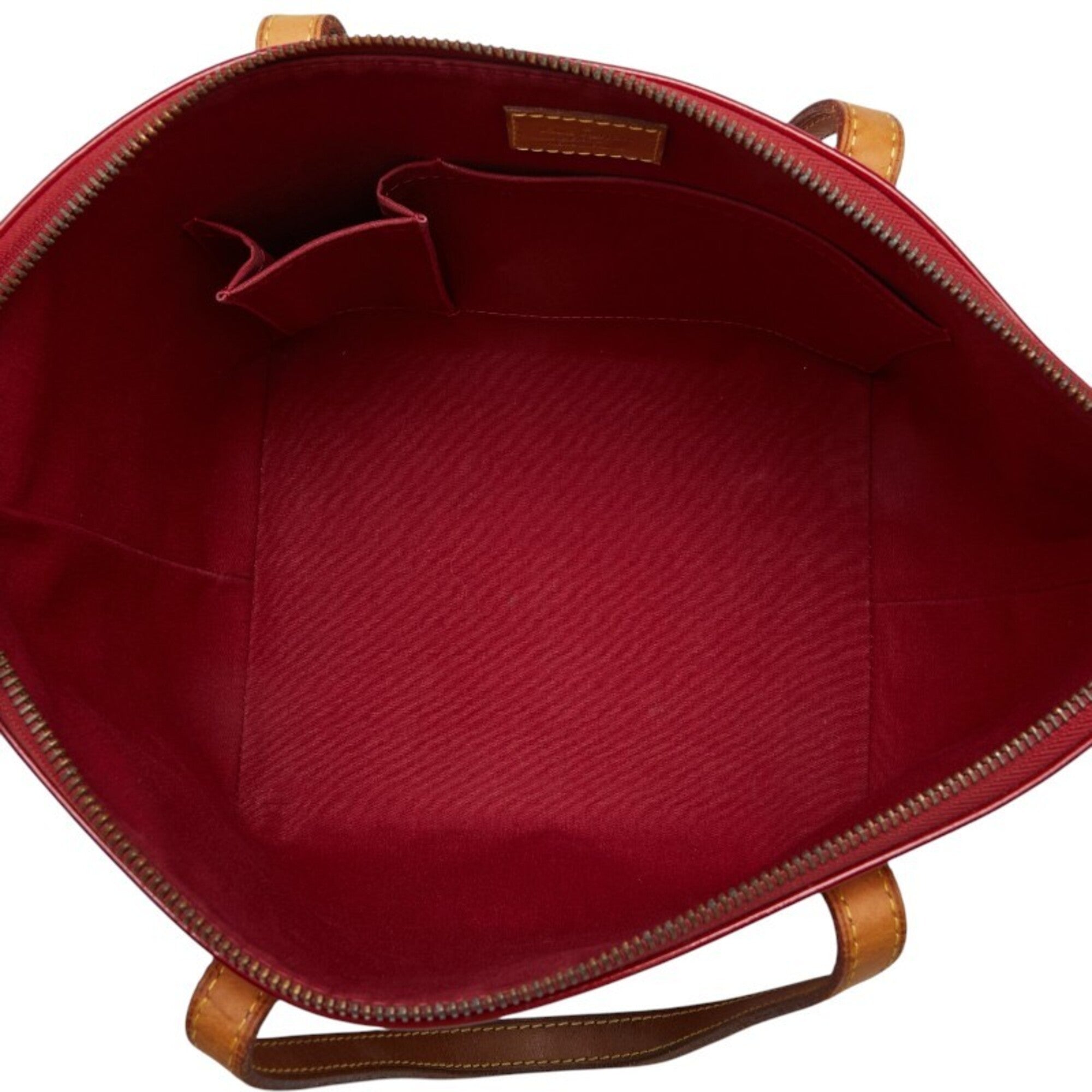 Louis Vuitton Pomme D'amour Red Color Patent Leather Handbag (Pre-Owned)