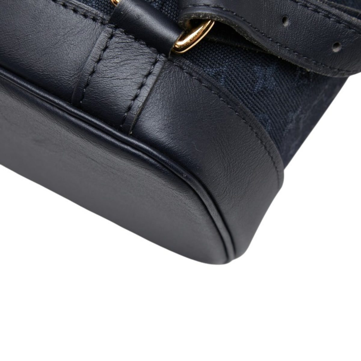 Louis Vuitton Navy Canvas Leather Backpack (Pre-Owned)