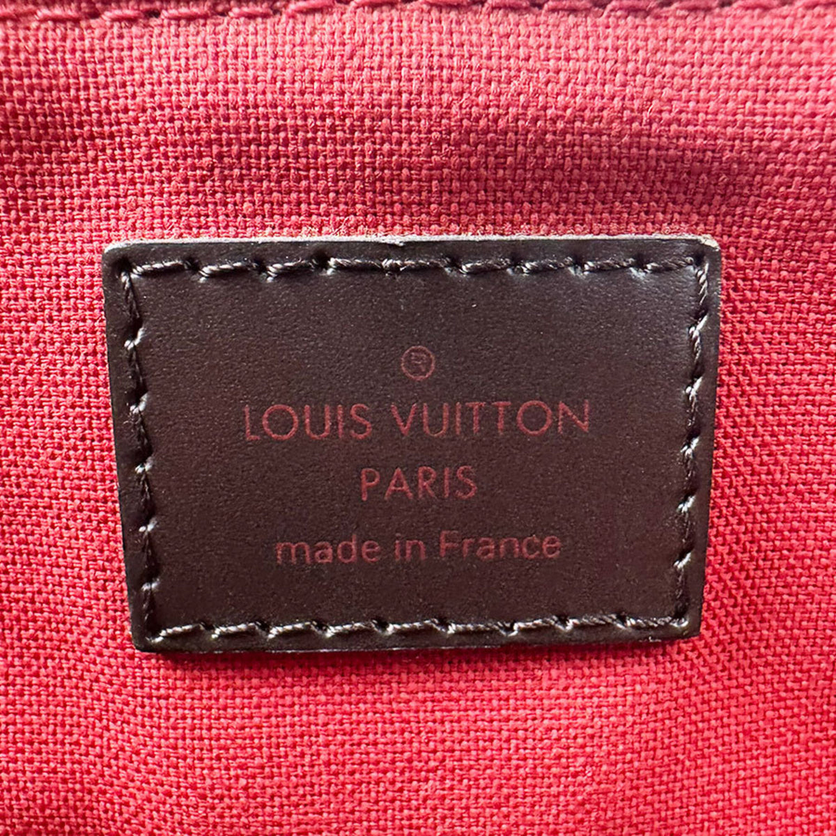 Louis Vuitton Damier Canvas Ebene Damier Canvas Handbag Shoulder Bag (Pre-Owned)