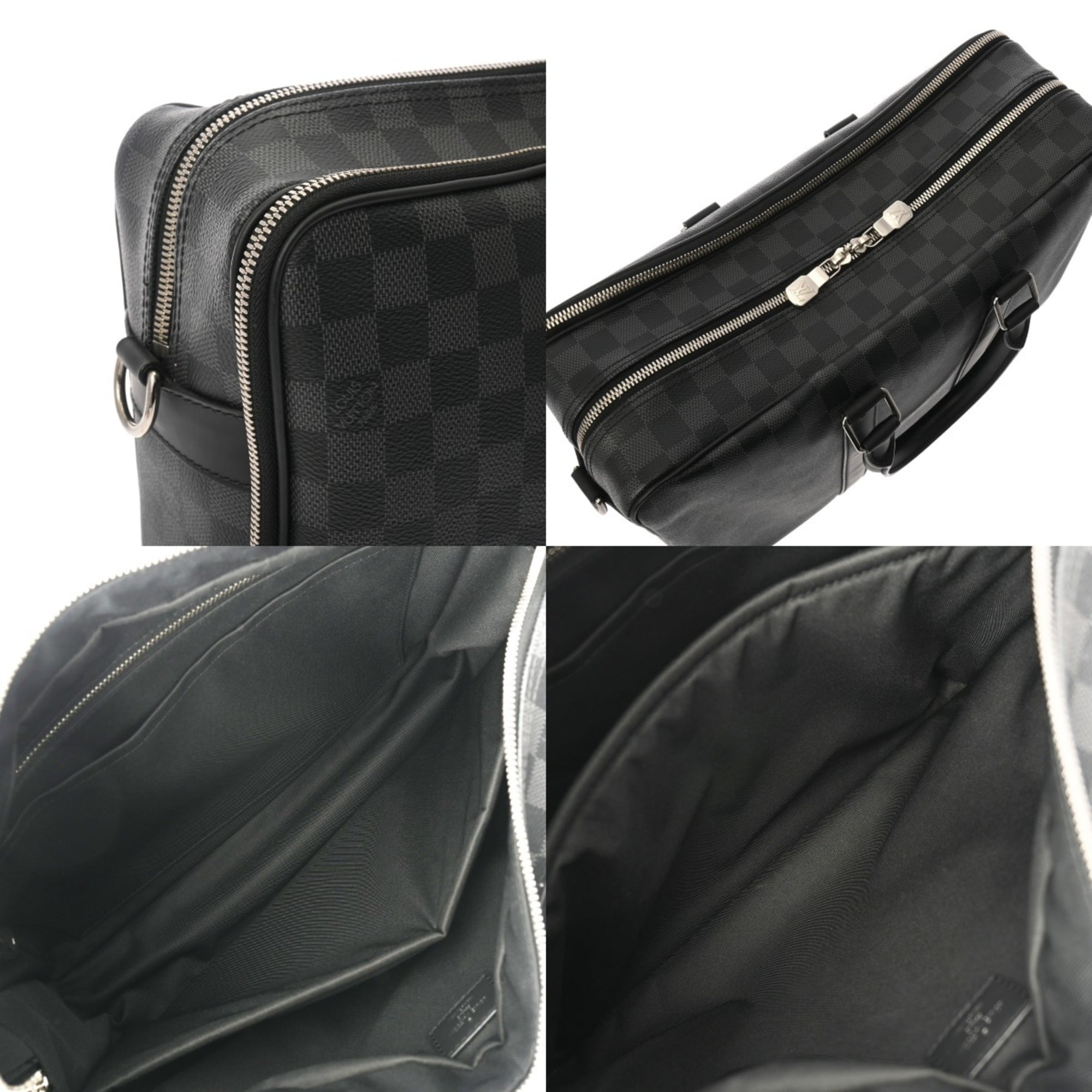 Louis Vuitton Black Damier Canvas Briefcase (Pre-Owned)
