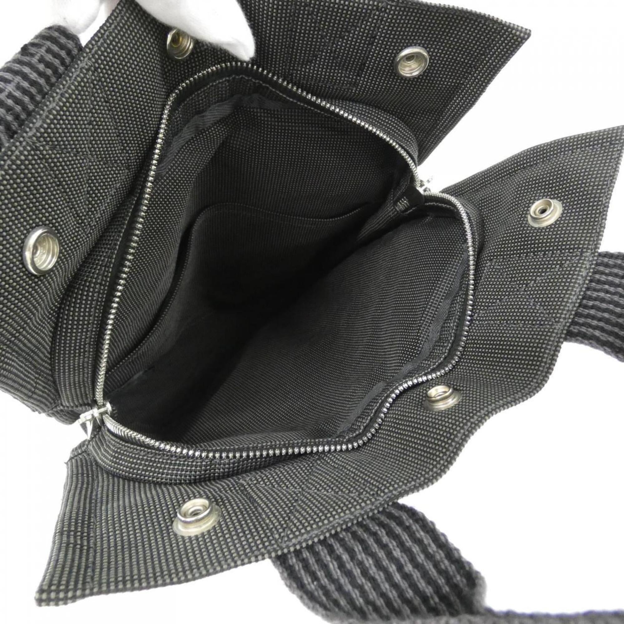 Hermes Black Canvas Backpack (Pre-Owned)