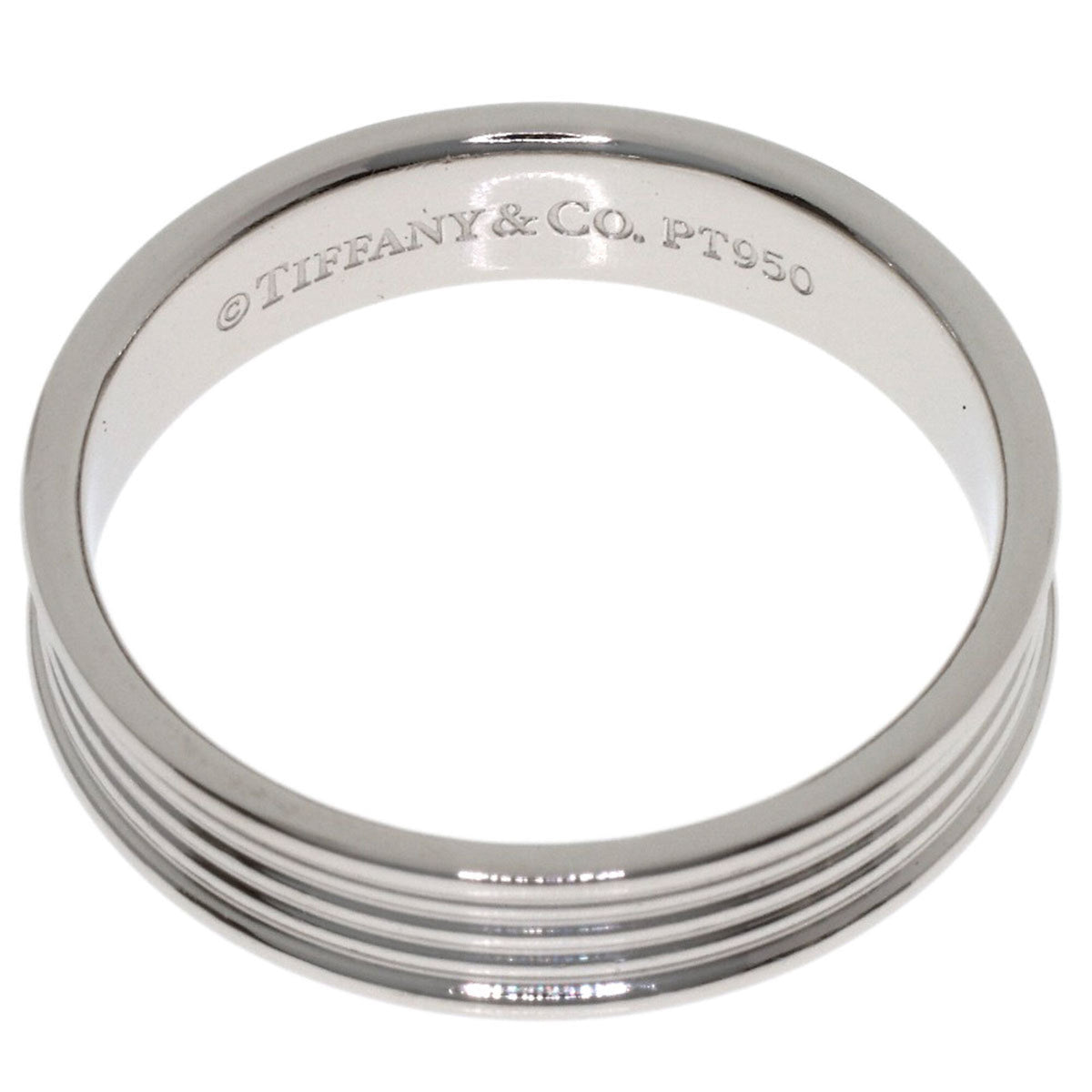 Tiffany Platinum 950 Band Ring (Pre-Owned)