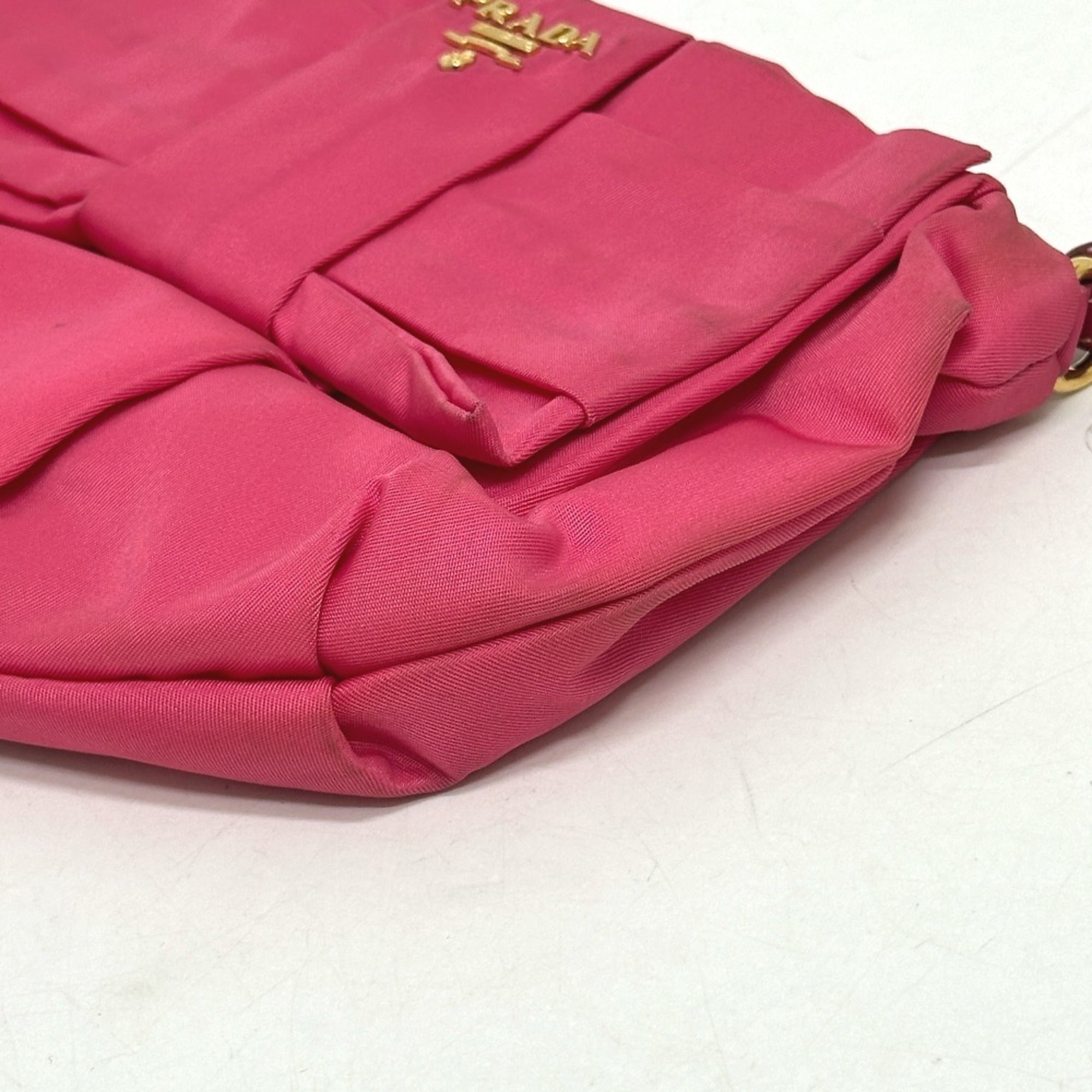 Prada Pink Nylon Pouch (Pre-Owned)