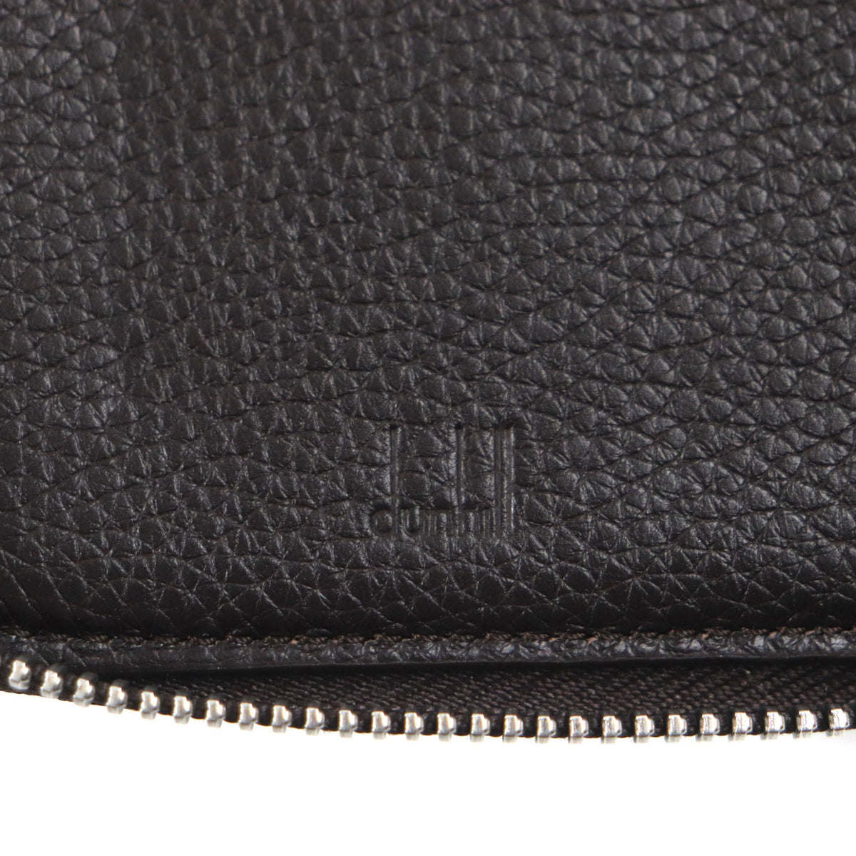 Dunhill Dark Brown Leather Long Wallet (Bi-Fold) (Pre-Owned)