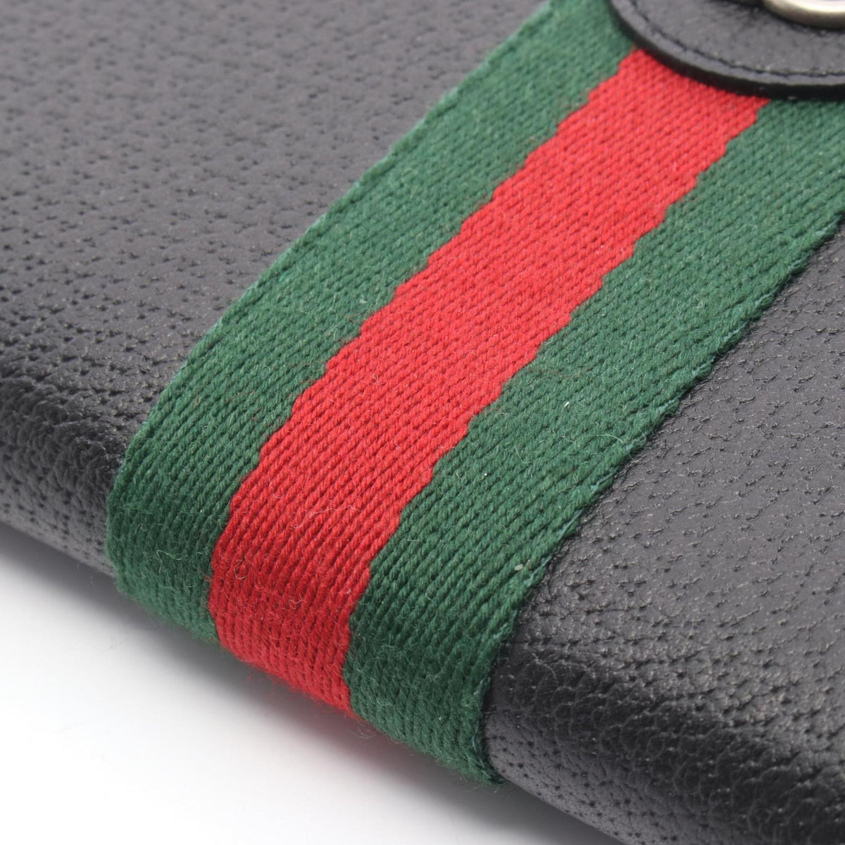 Gucci Black Leather Long Wallet (Bi-Fold) (Pre-Owned)