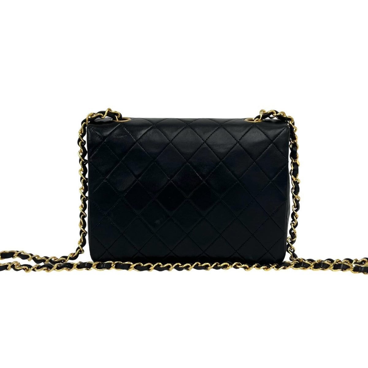 Chanel Black Leather Shoulder Bag (Pre-Owned)
