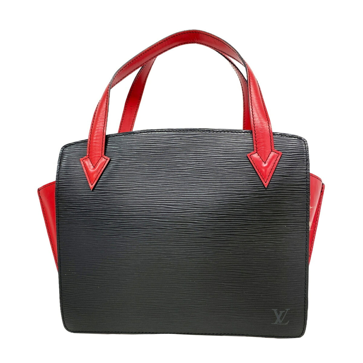 Louis Vuitton Castilian Red Noir Handbag (Pre-Owned)