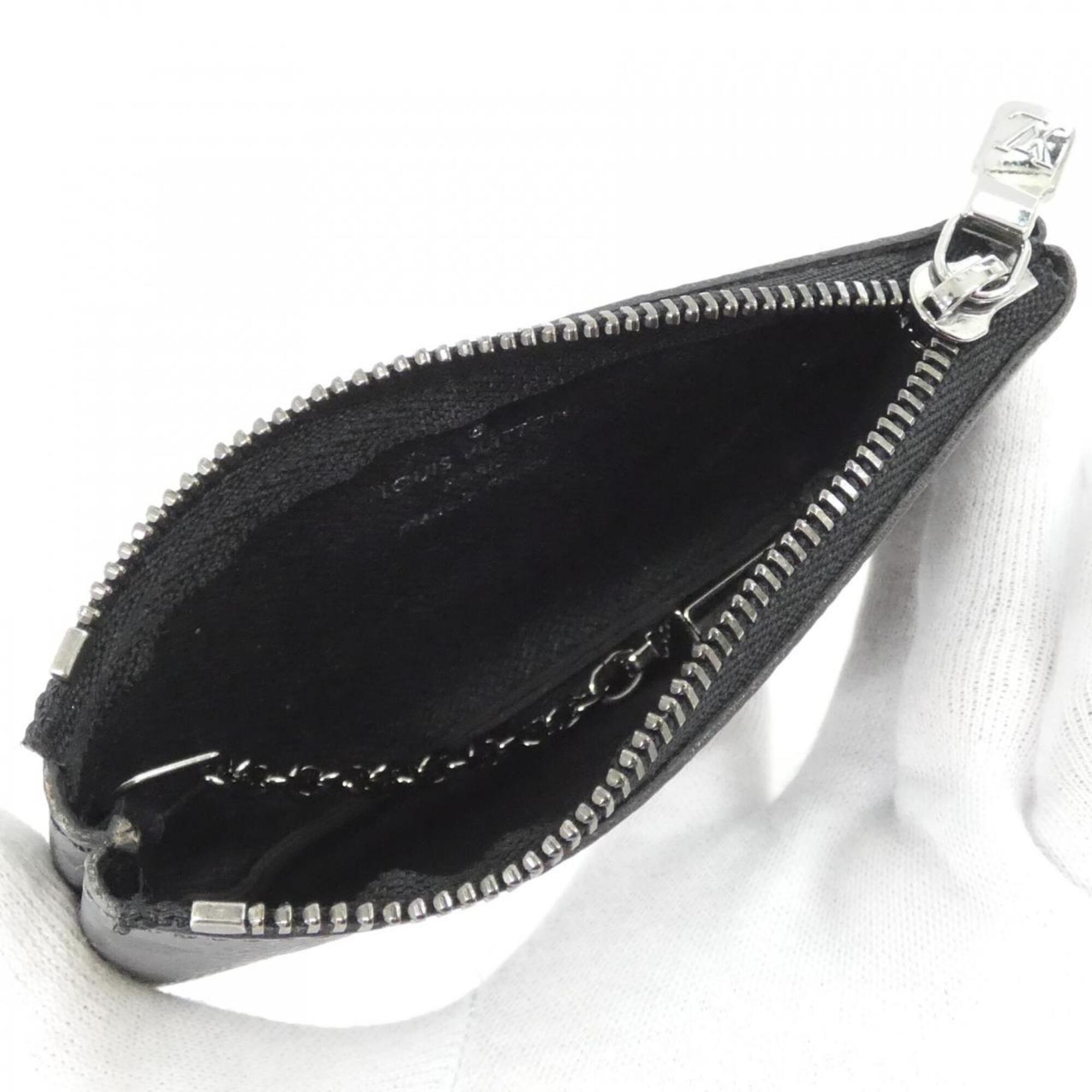 Louis Vuitton Black Gris Coated Canvas Coin Purse/Coin Case (Pre-Owned)