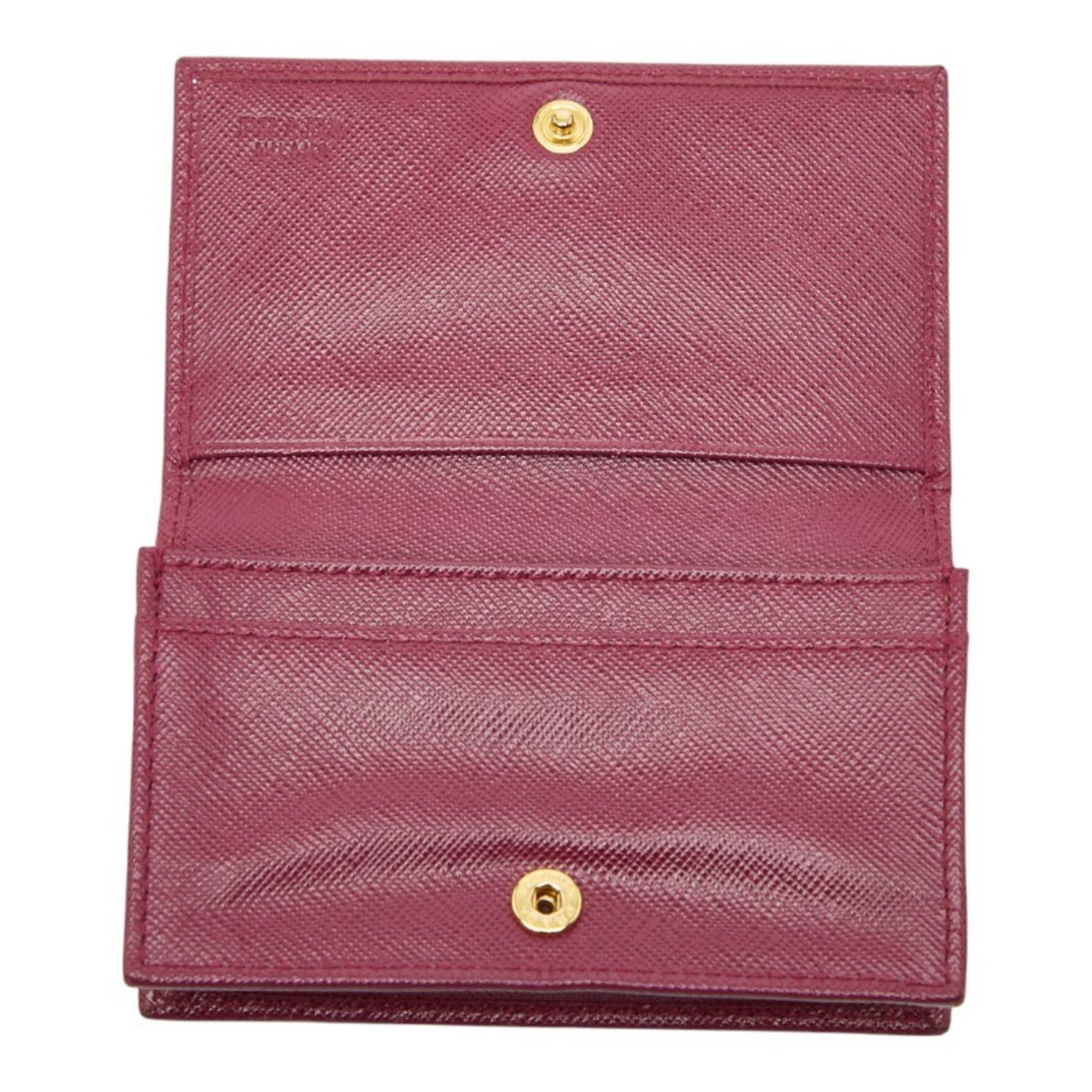 Prada Purple Leather Coin Purse/Coin Case (Pre-Owned)