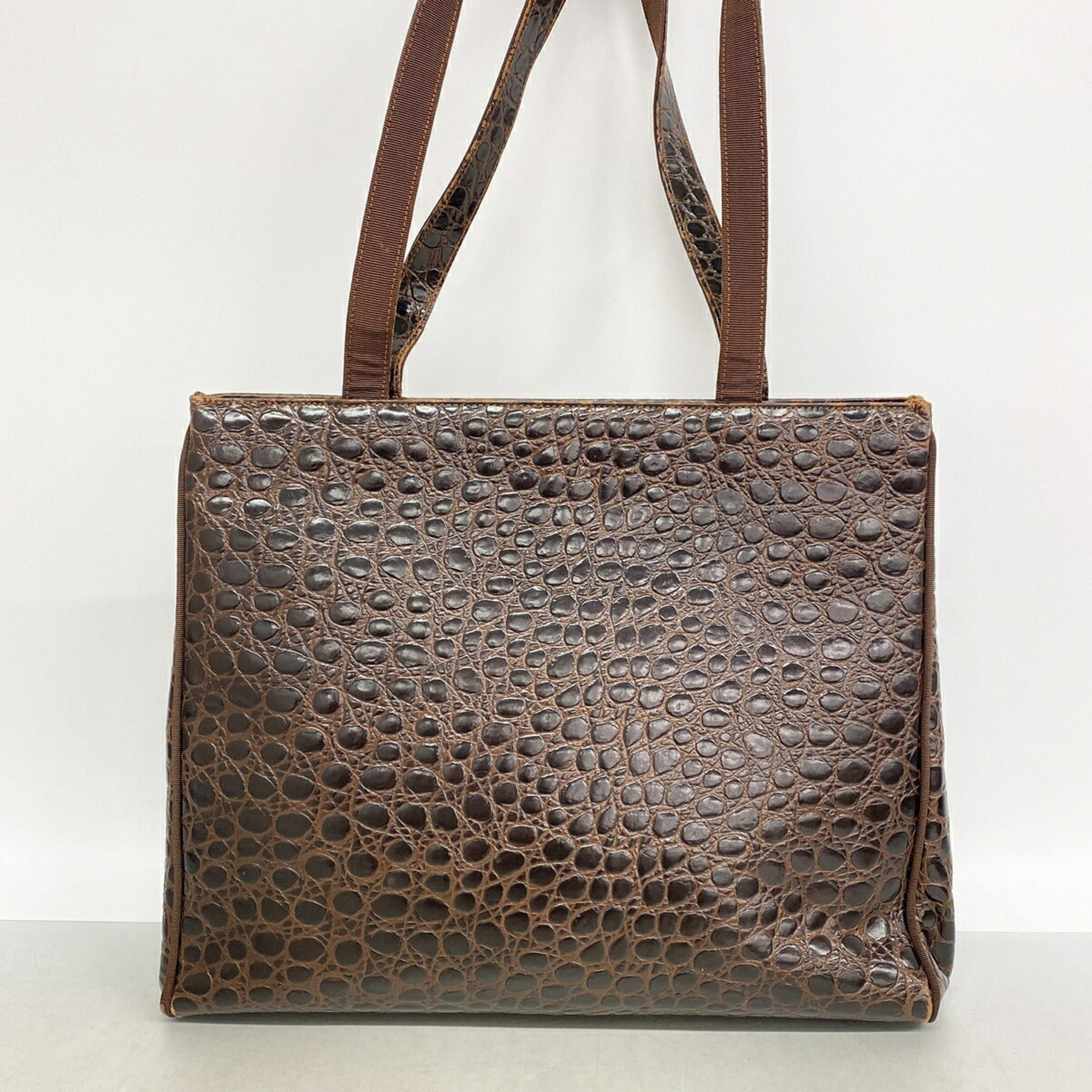 Salvatore Ferragamo Brown Leather Shoulder Bag (Pre-Owned)