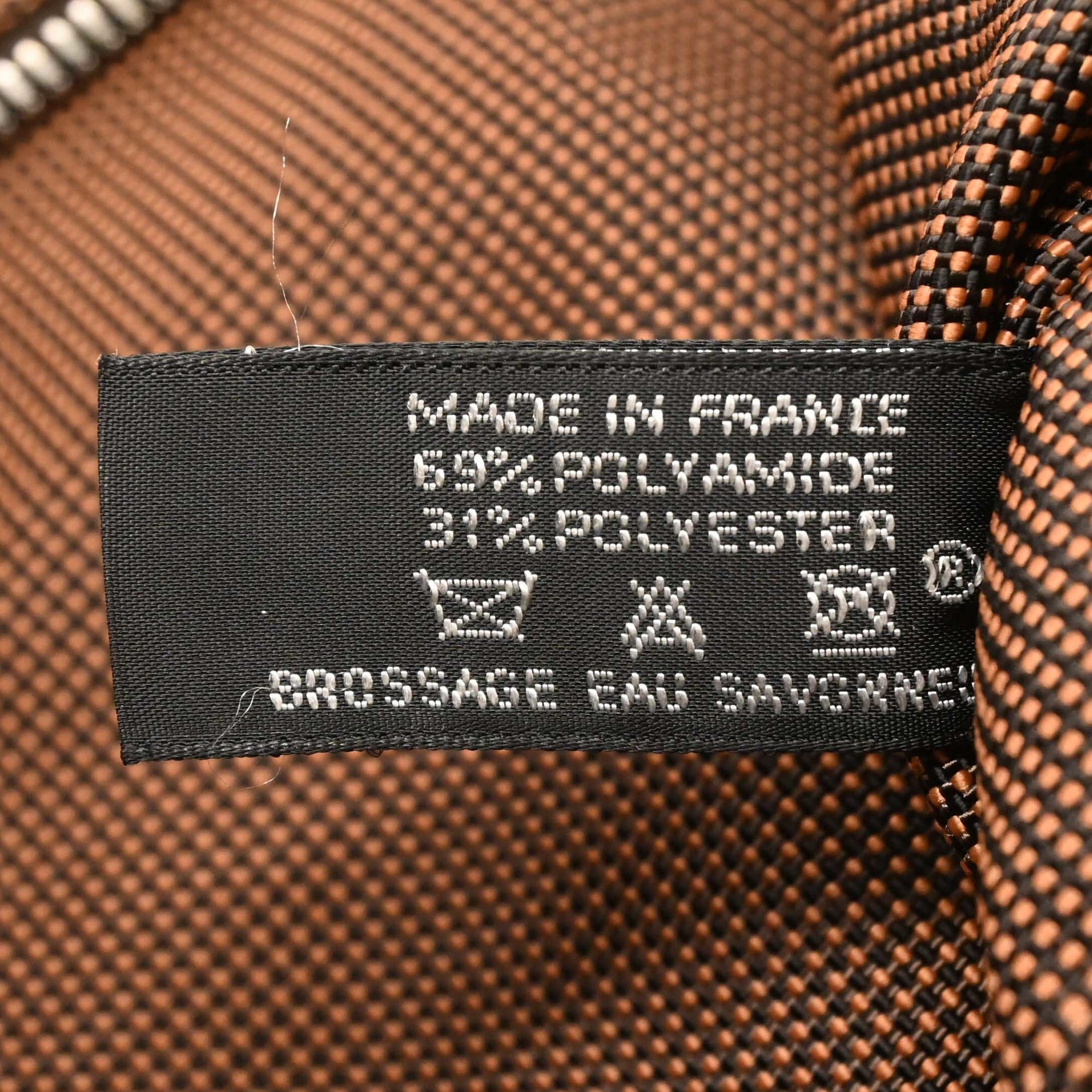 Hermes Her Line Brown Nylon Canvas Backpack (Pre-Owned)