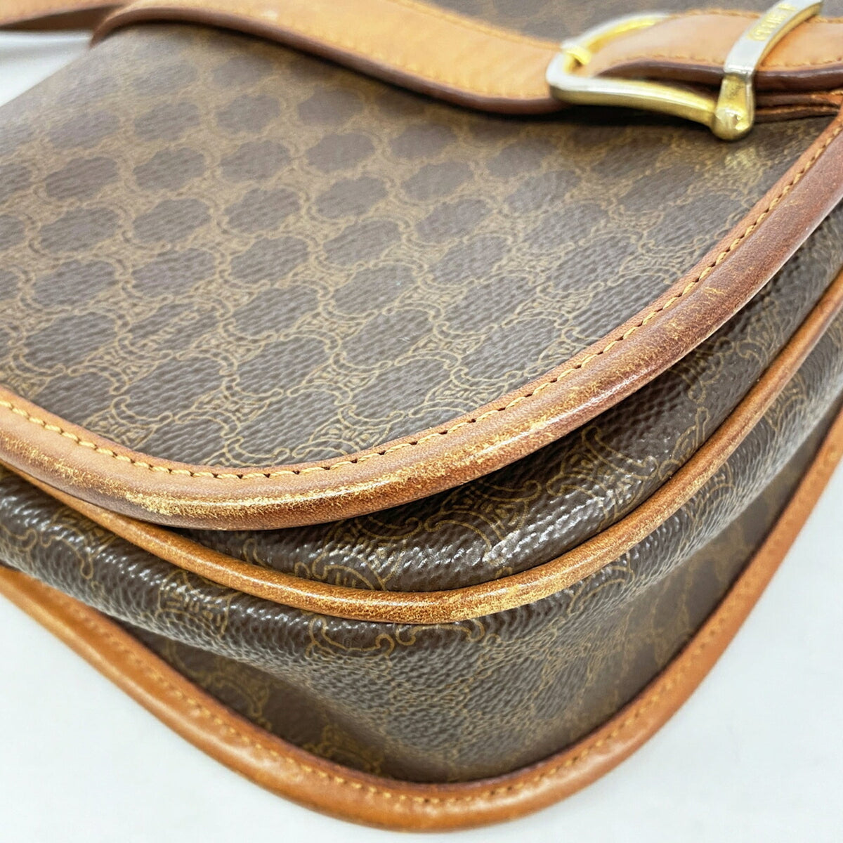 Celine Brown Pvc Shoulder Bag (Pre-Owned)