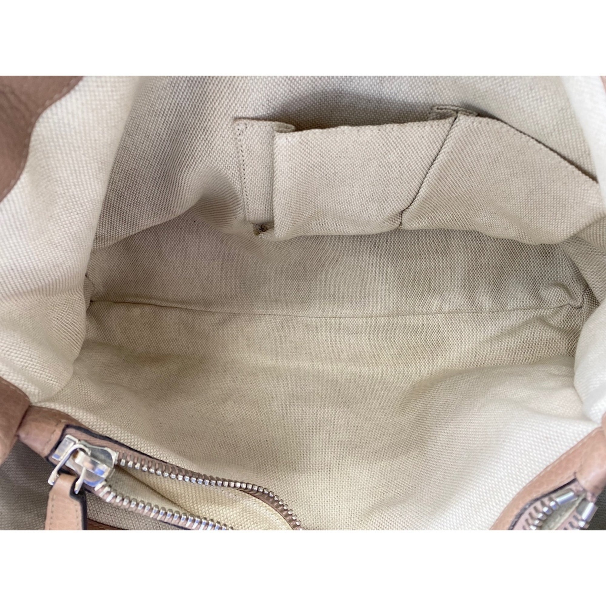 Gucci Beige Pink Tote Bag (Pre-Owned)