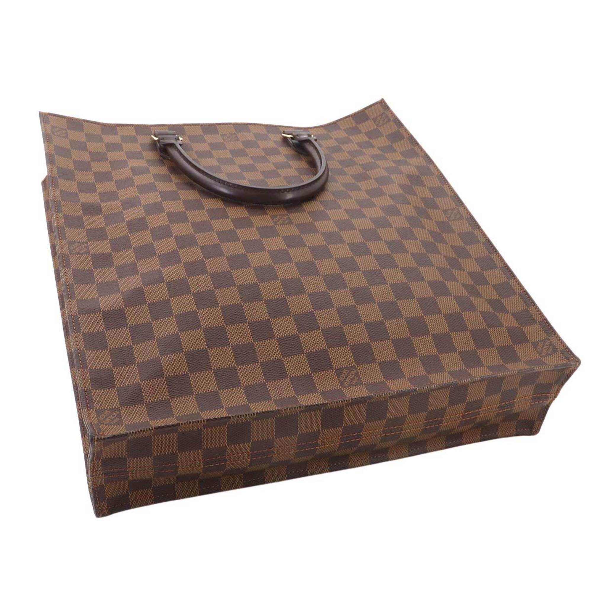 Louis Vuitton Brown Damier Canvas Ebene Damier Canvas Handbag Tote Bag (Pre-Owned)