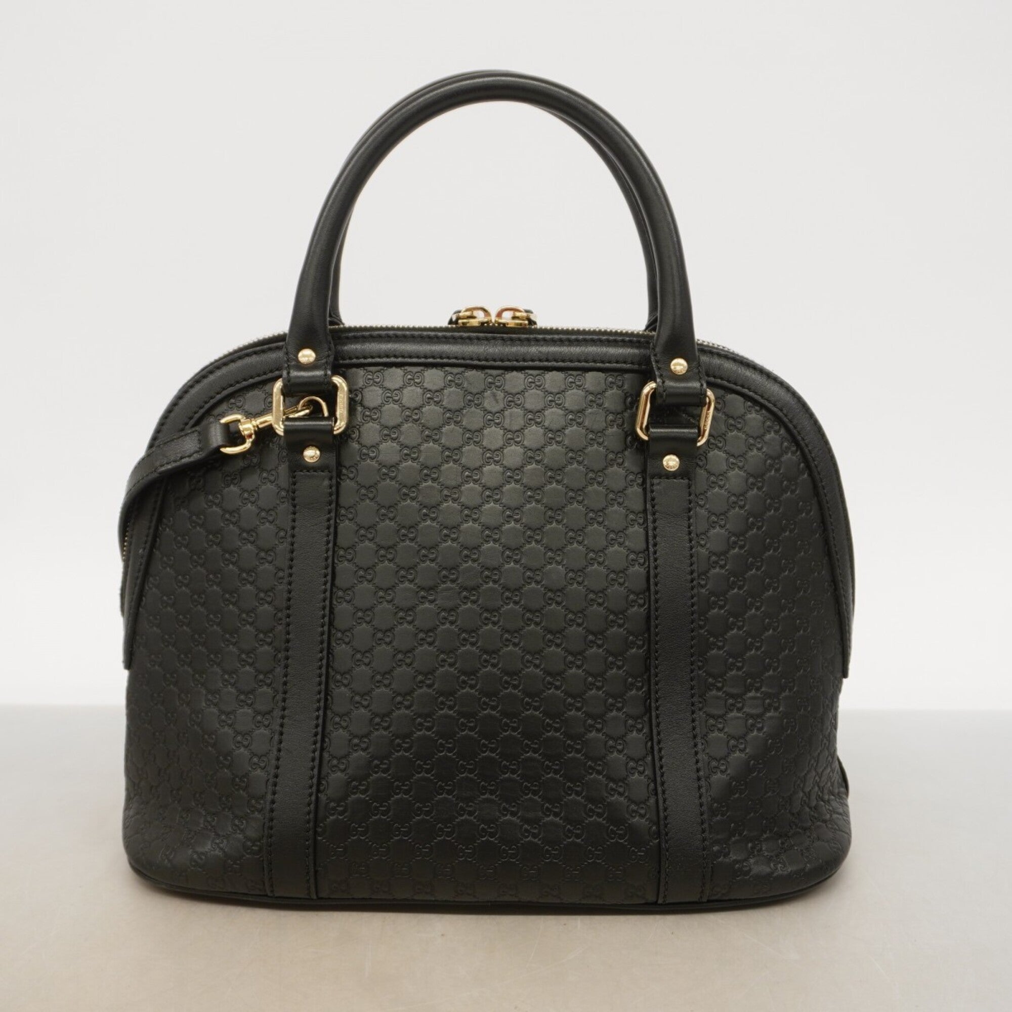 Gucci Black Leather Handbag (Pre-Owned)