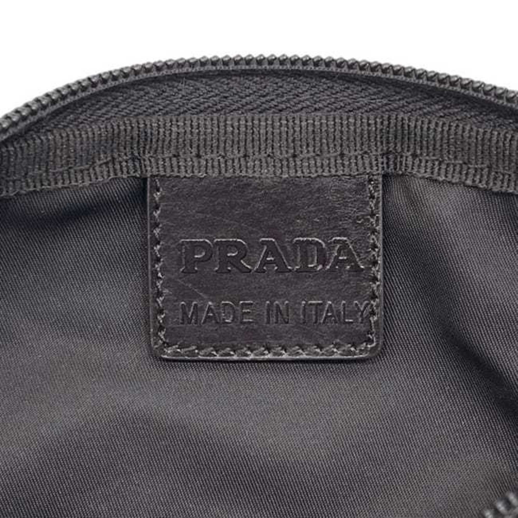 Prada Brown Dark Brown Nylon Pouch (Pre-Owned)