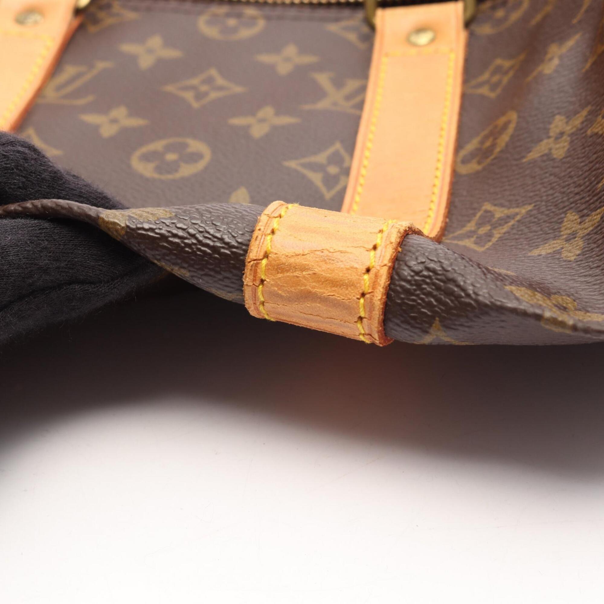 Louis Vuitton Brown Coated Canvas Pvc Leather Boston Bag Handbag (Pre-Owned)
