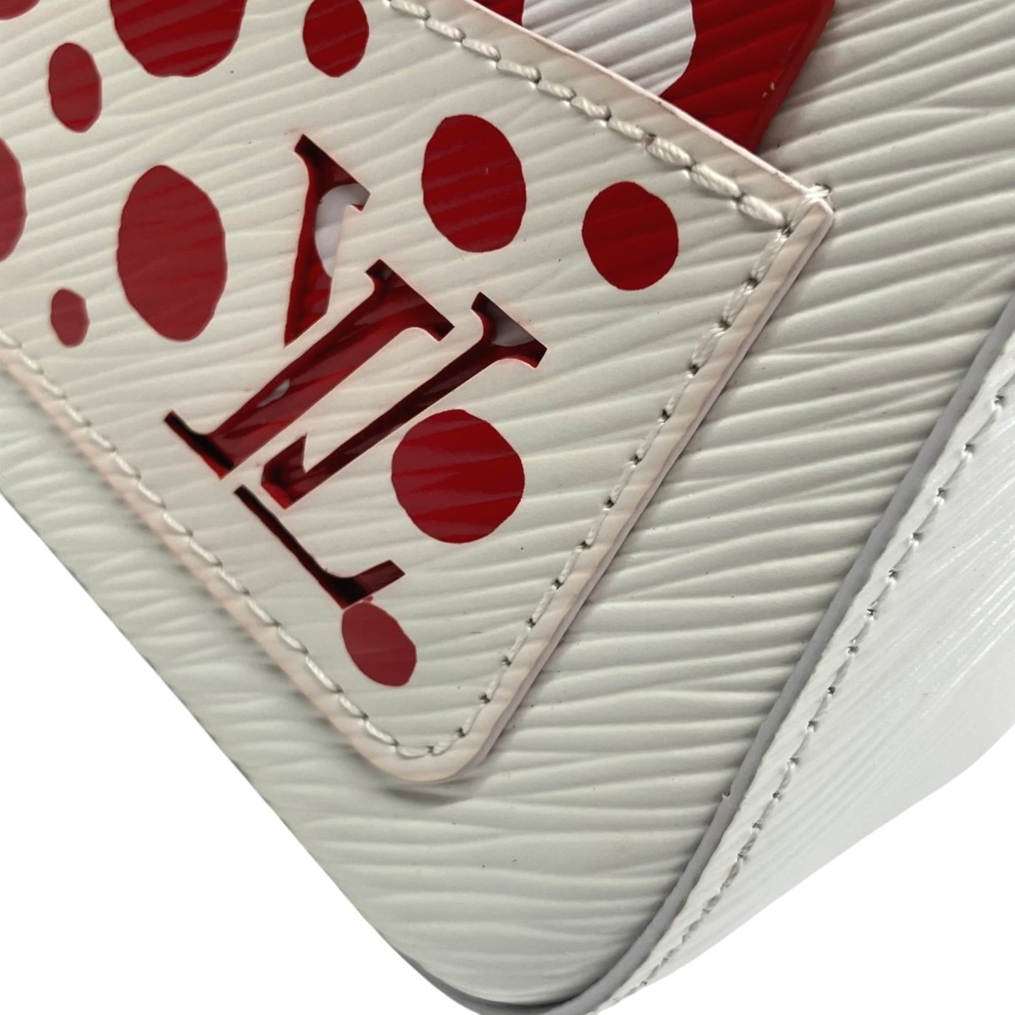 Louis Vuitton Yayoi Kusama Blanc Rouge Leather Shoulder Bag (Pre-Owned)