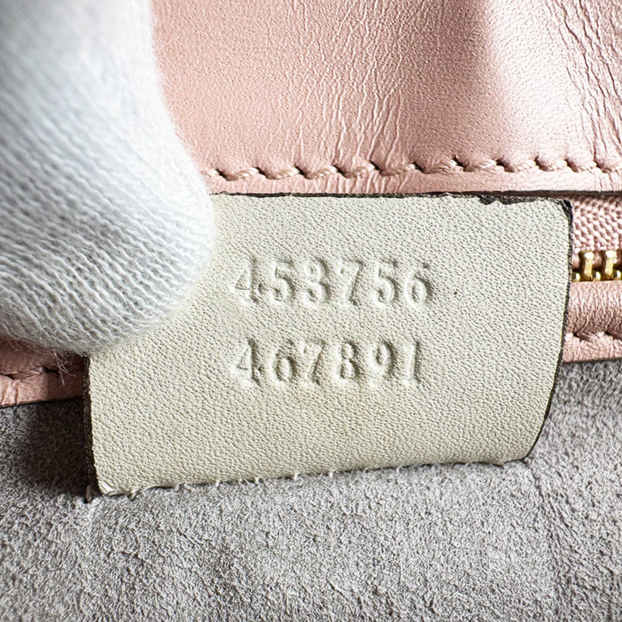 Gucci Ivory Pink Leather Handbag Shoulder Bag (Pre-Owned)