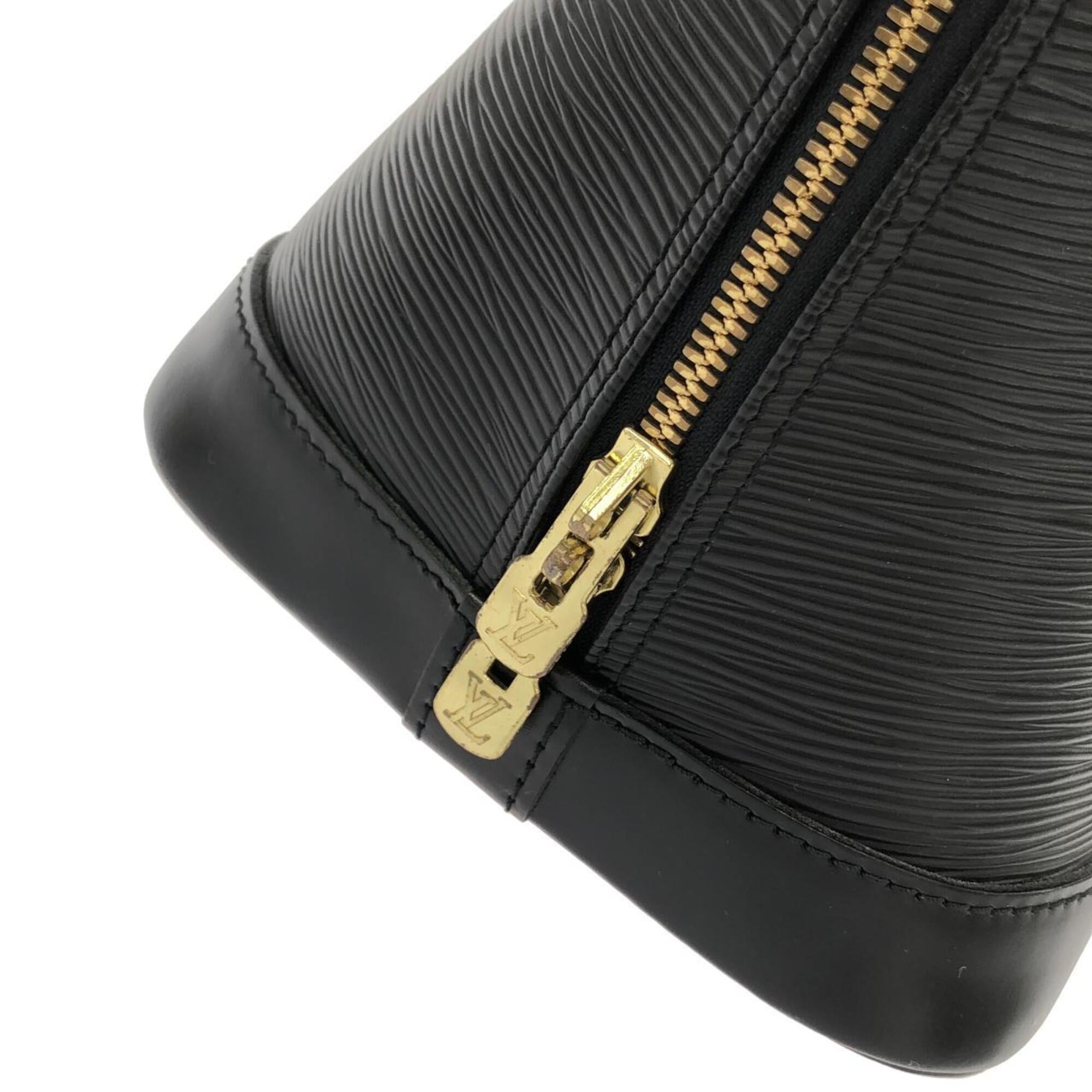 Louis Vuitton Black Leather Handbag (Pre-Owned)