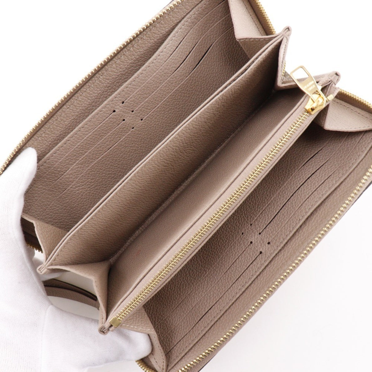 Louis Vuitton Monogram Empreinte Gray Monogram Empreinte Long Wallet (Bi-Fold) (Pre-Owned)