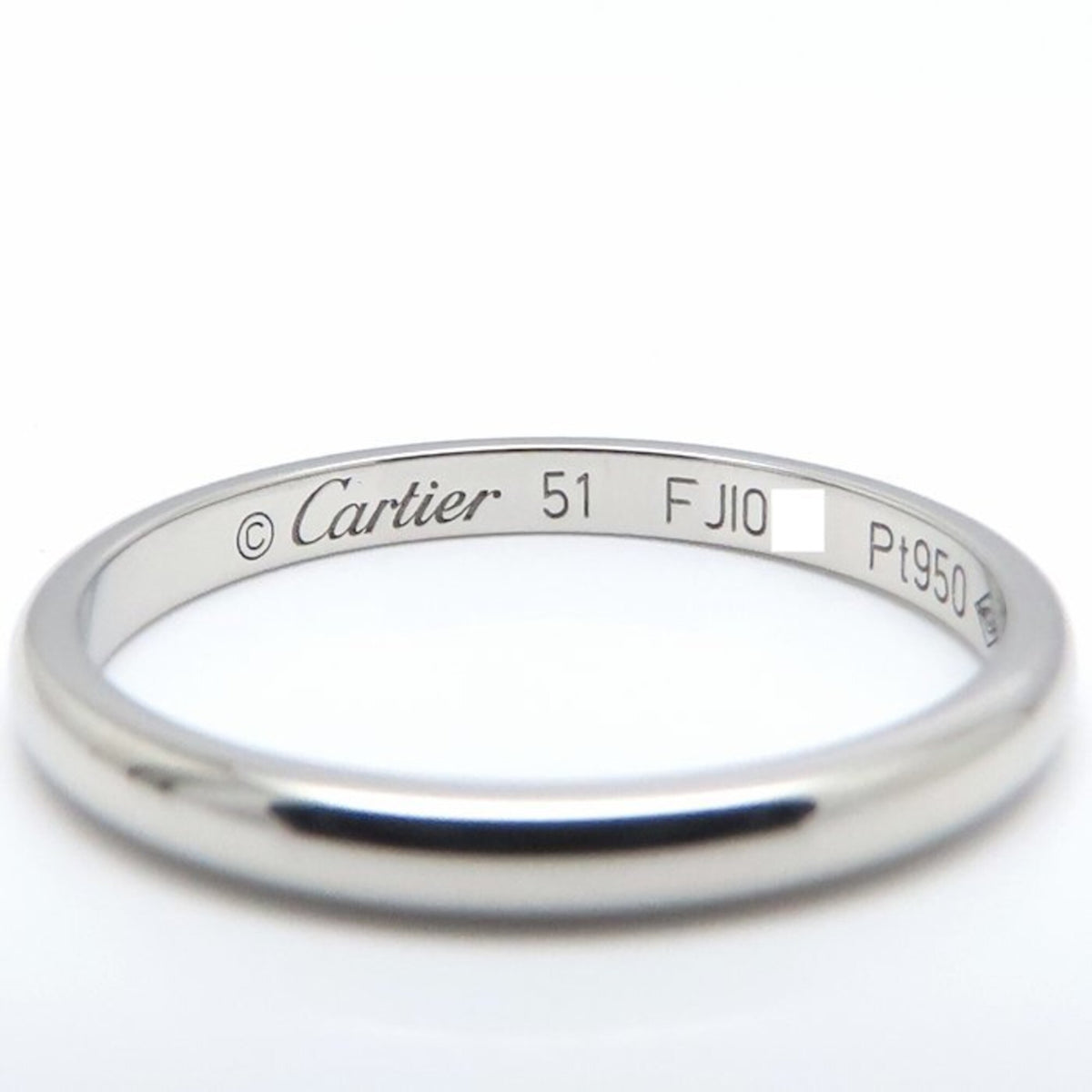 Cartier Platinum 950 Band Ring (Pre-Owned)