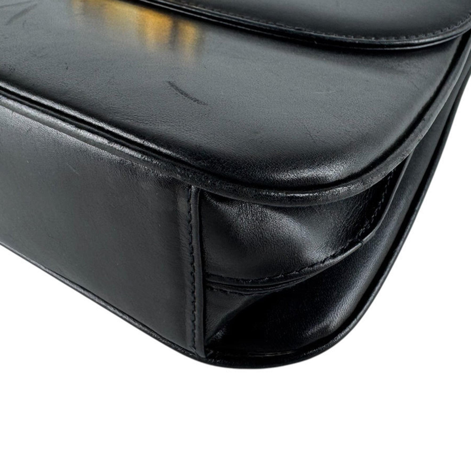 Gucci Black Leather Shoulder Bag (Pre-Owned)