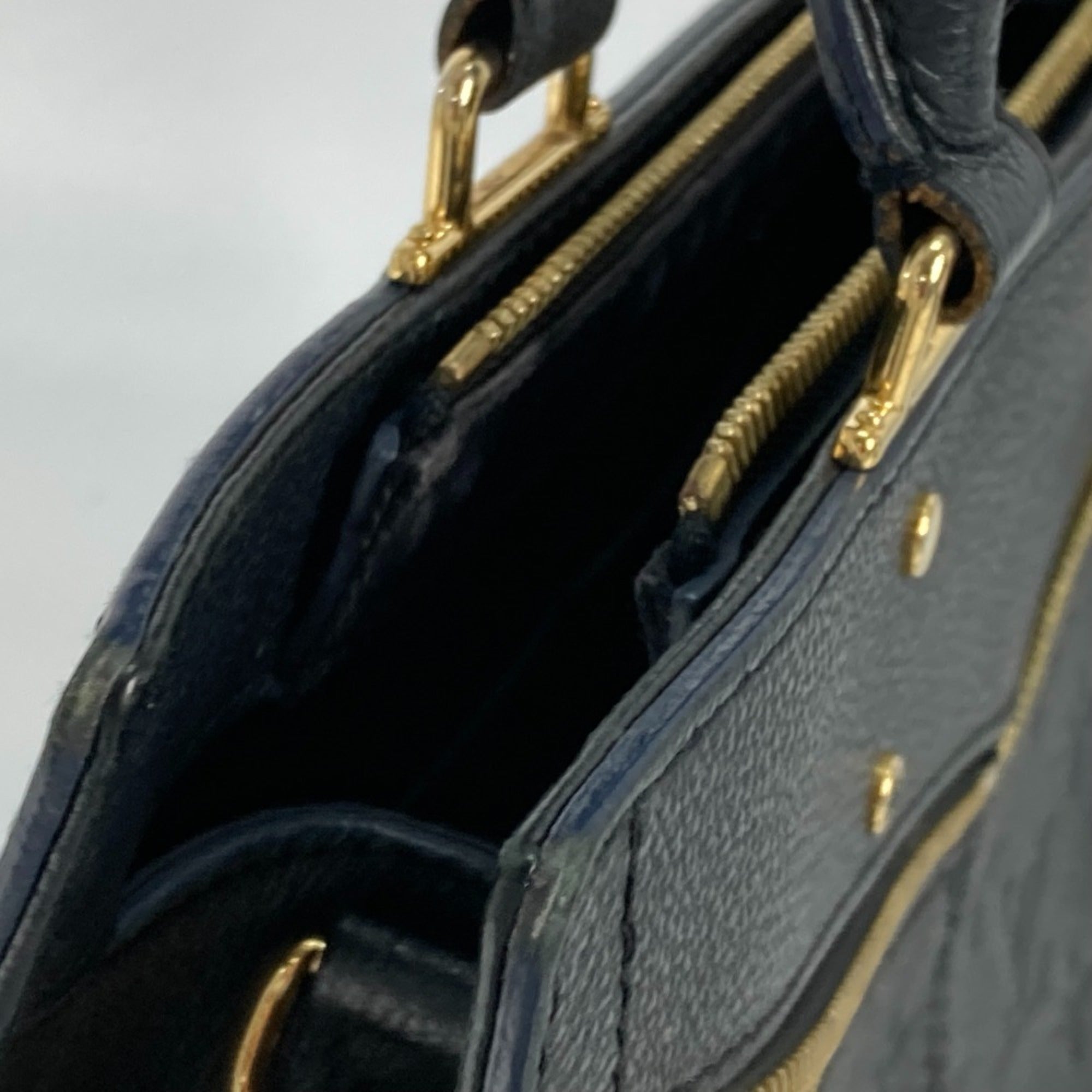 Louis Vuitton Navy Monogram Empreinte Leather Handbag Shoulder Bag (Pre-Owned)