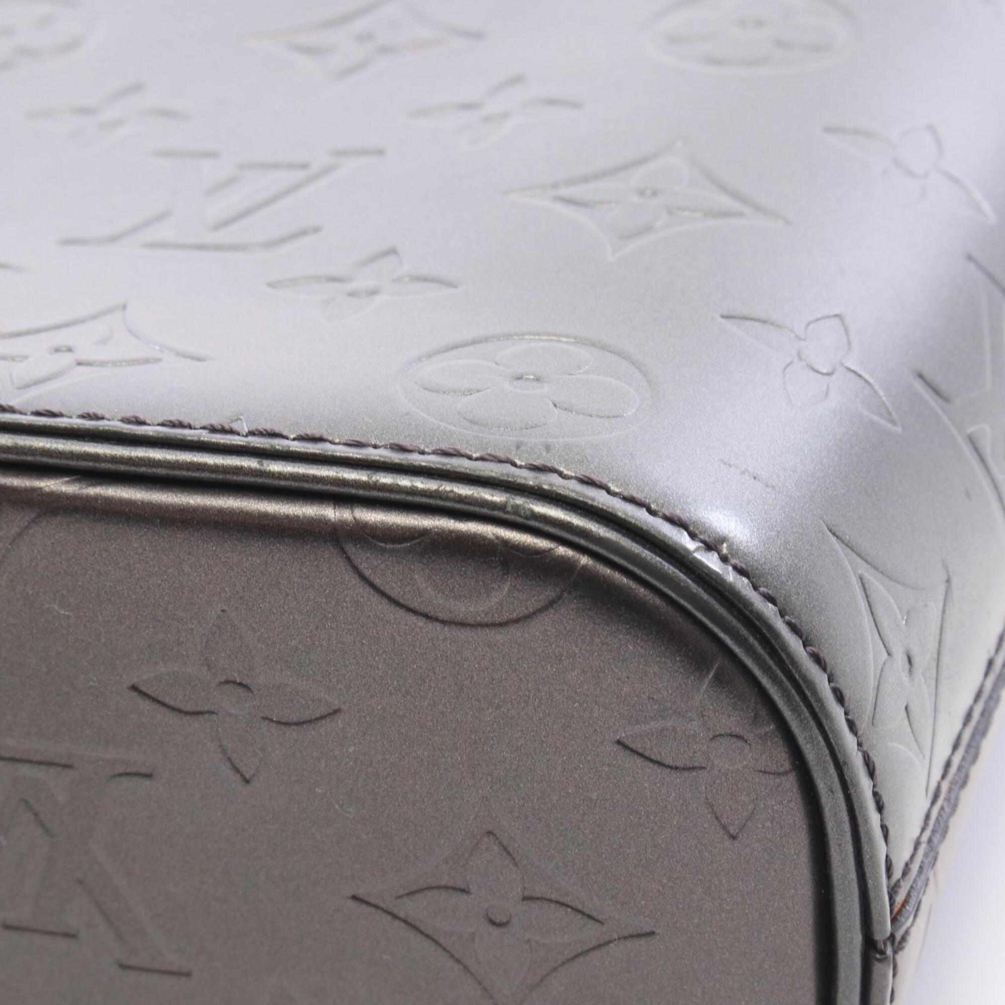 Louis Vuitton Black Noir Monogram Mat Leather Handbag Shoulder Bag (Pre-Owned)
