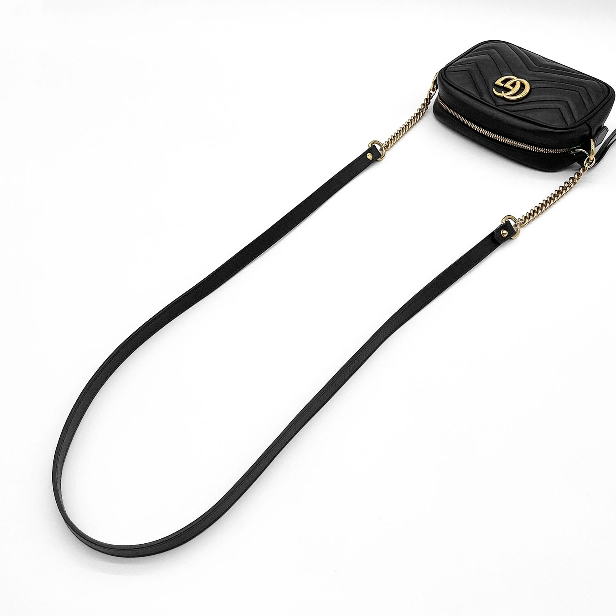 Gucci Black Metal Leather Shoulder Bag (Pre-Owned)