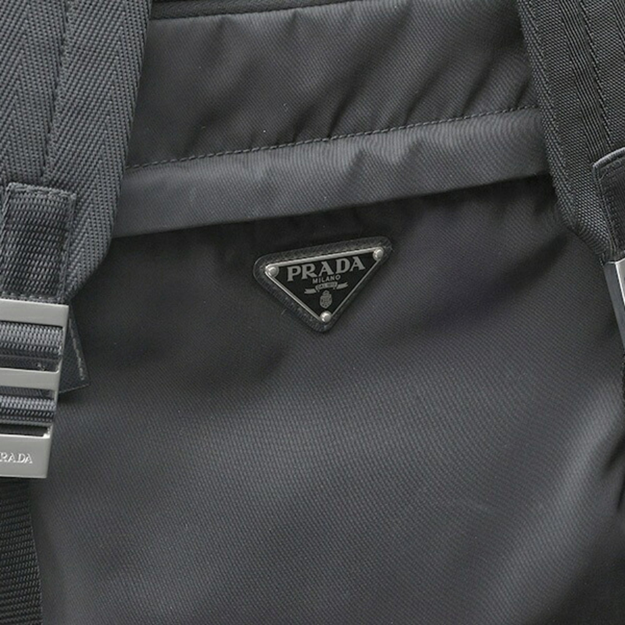 Prada Black Nylon Backpack (Pre-Owned)