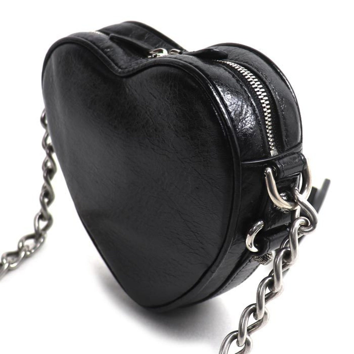 Balenciaga Black Leather Shoulder Bag (Pre-Owned)