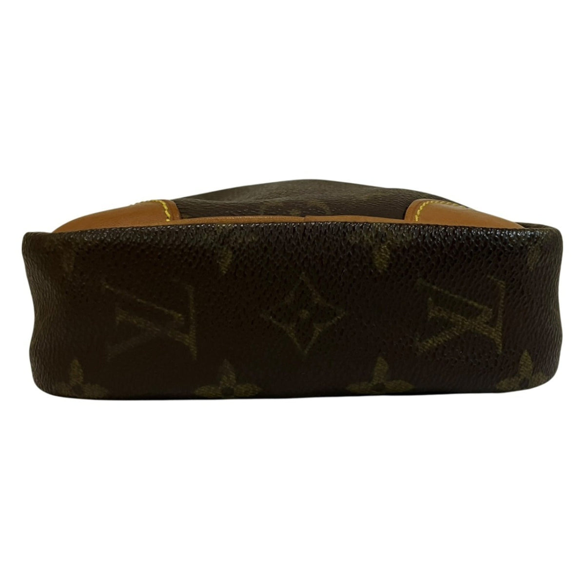 Louis Vuitton Brown Monogram Canvas Leather Shoulder Bag (Pre-Owned)
