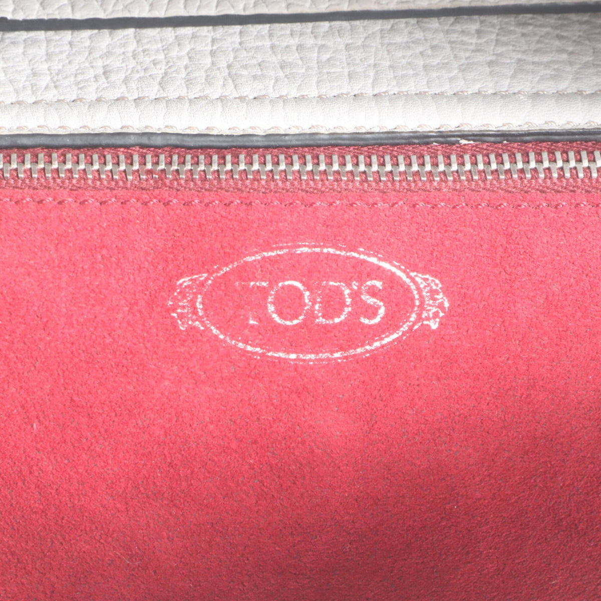 Tod's Gray Leather Crossbody Bag Handbag Shoulder Bag (Pre-Owned)