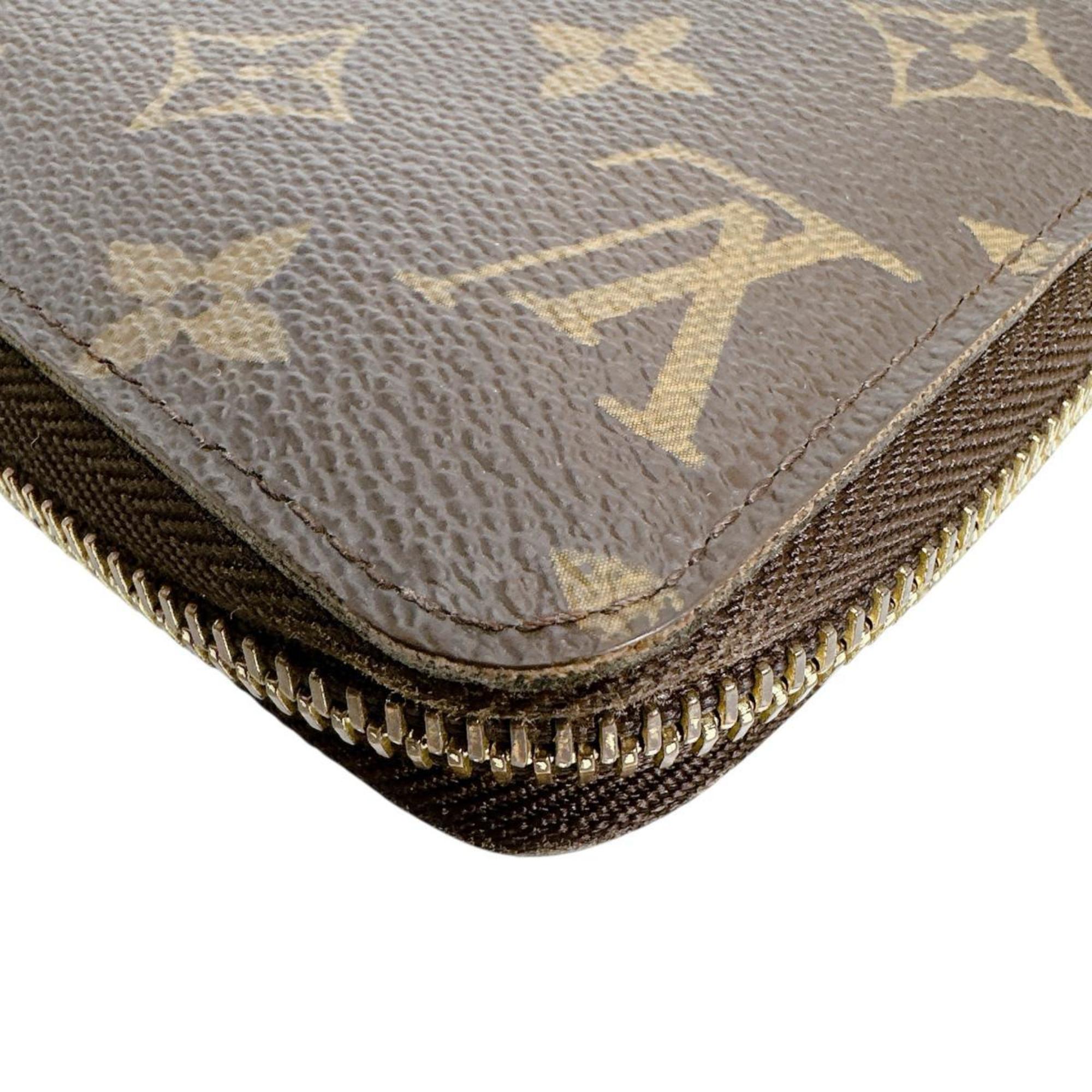 Louis Vuitton Brown Monogram Long Wallet (Bi-Fold) (Pre-Owned)