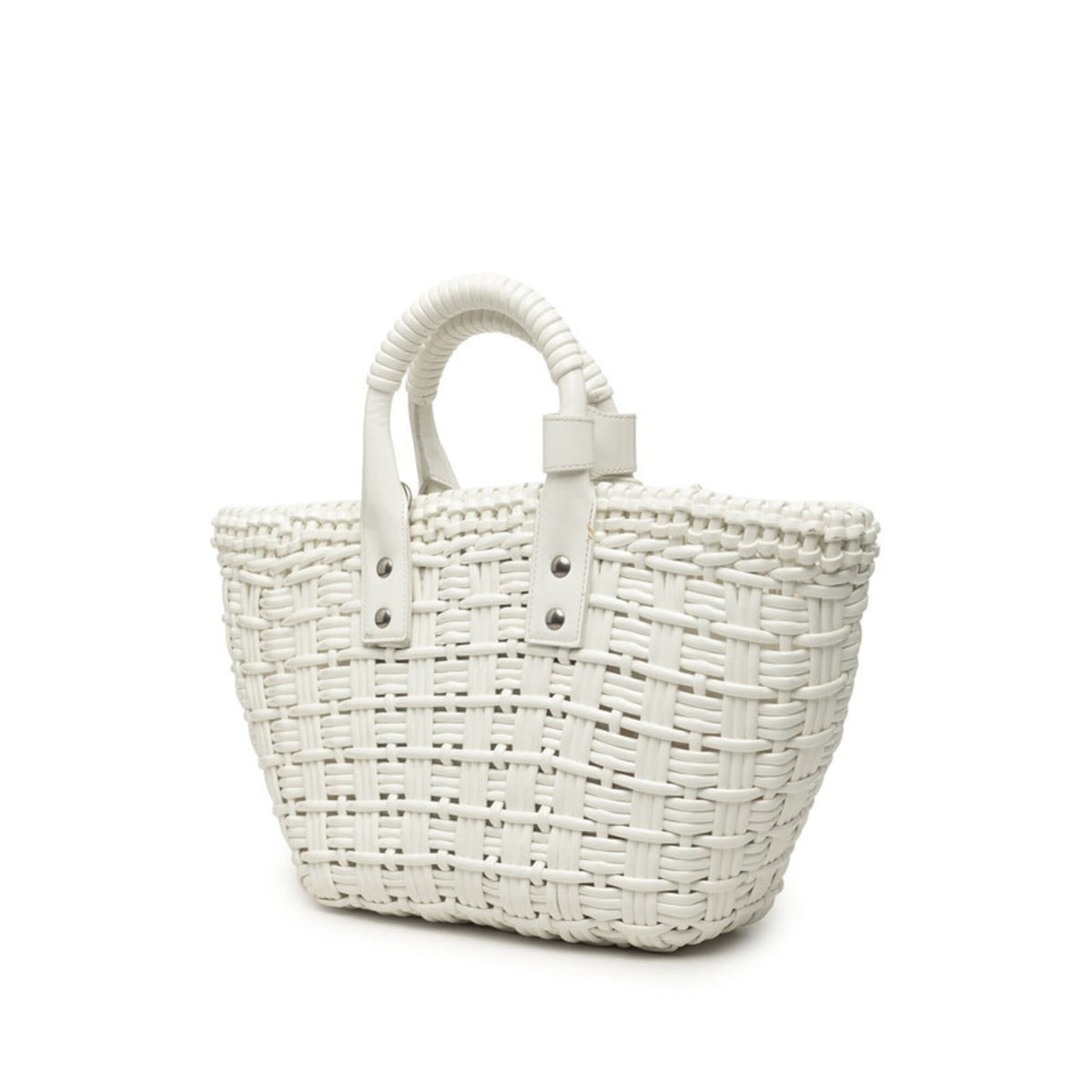 Balenciaga White Leather Handbag Shoulder Bag (Pre-Owned)