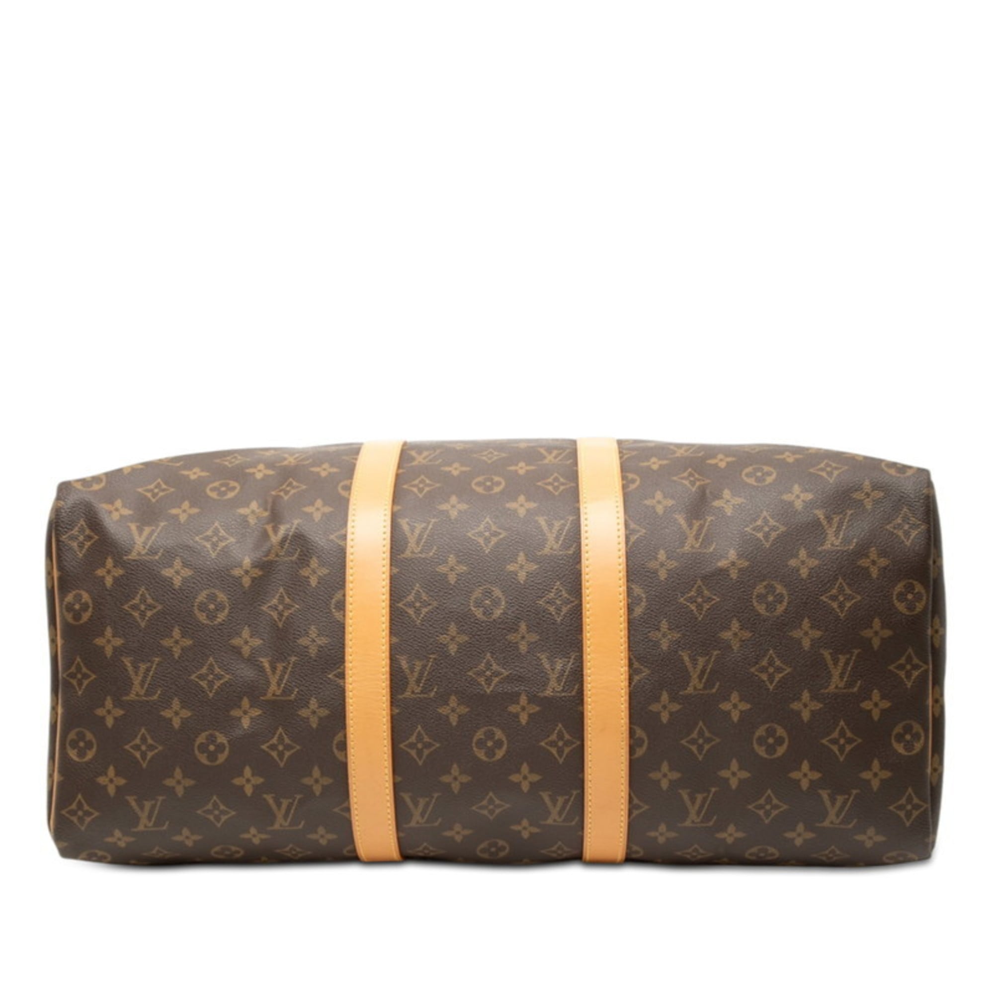 Louis Vuitton Brown Pvc Leather Boston Bag Handbag (Pre-Owned)