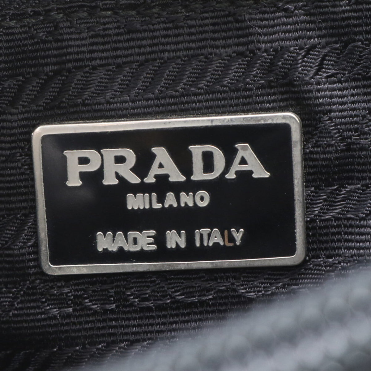 Prada Black Leather Nylon Briefcase (Pre-Owned)