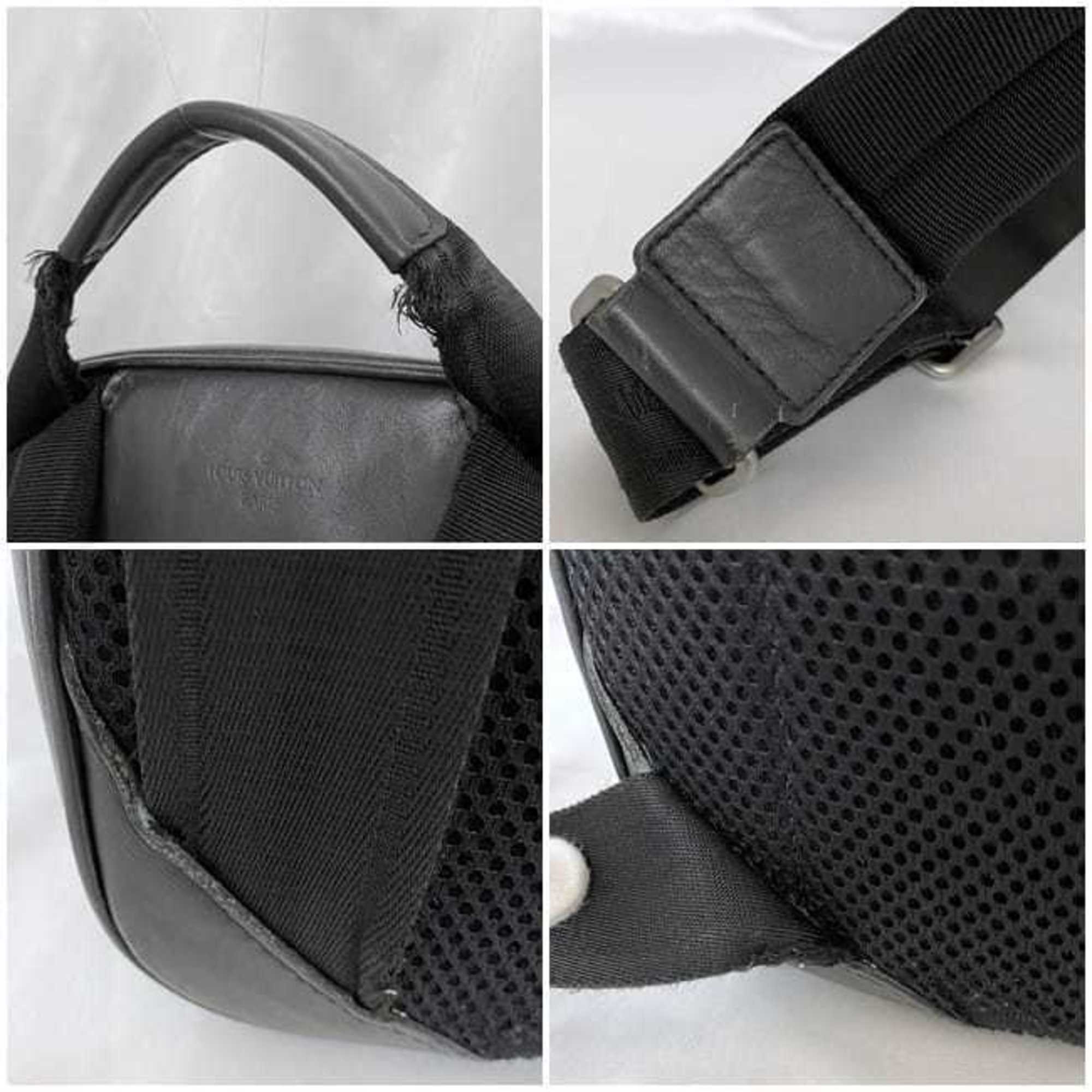 Louis Vuitton Black Damier Canvas Infini Noir Leather Backpack (Pre-Owned)