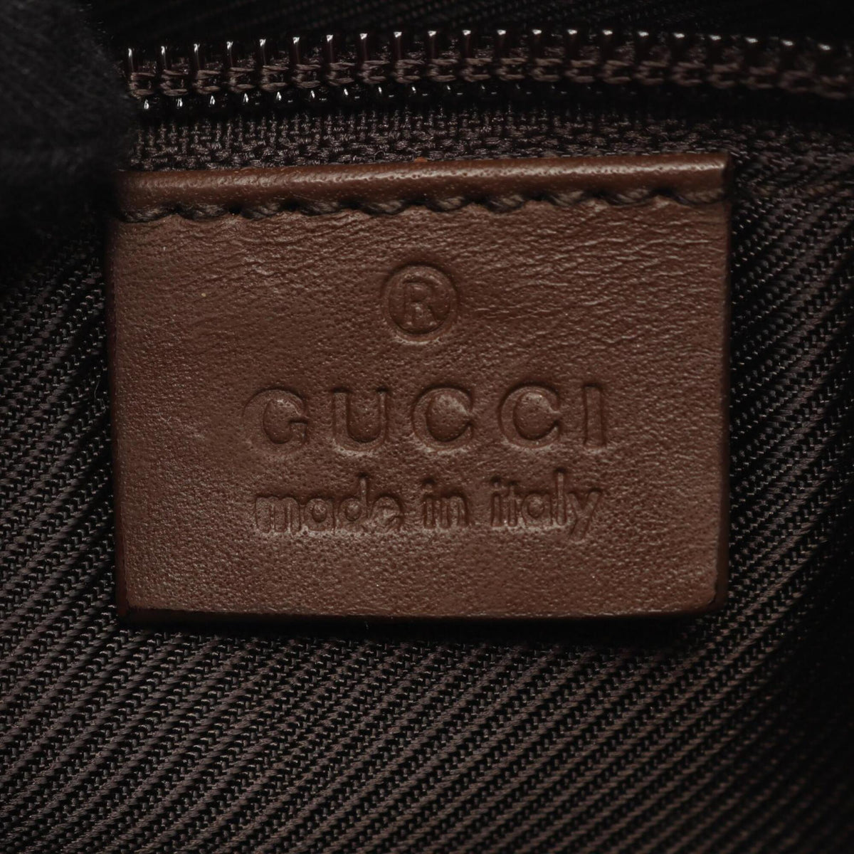 Gucci Beige Brown Canvas Leather Handbag Shoulder Bag (Pre-Owned)