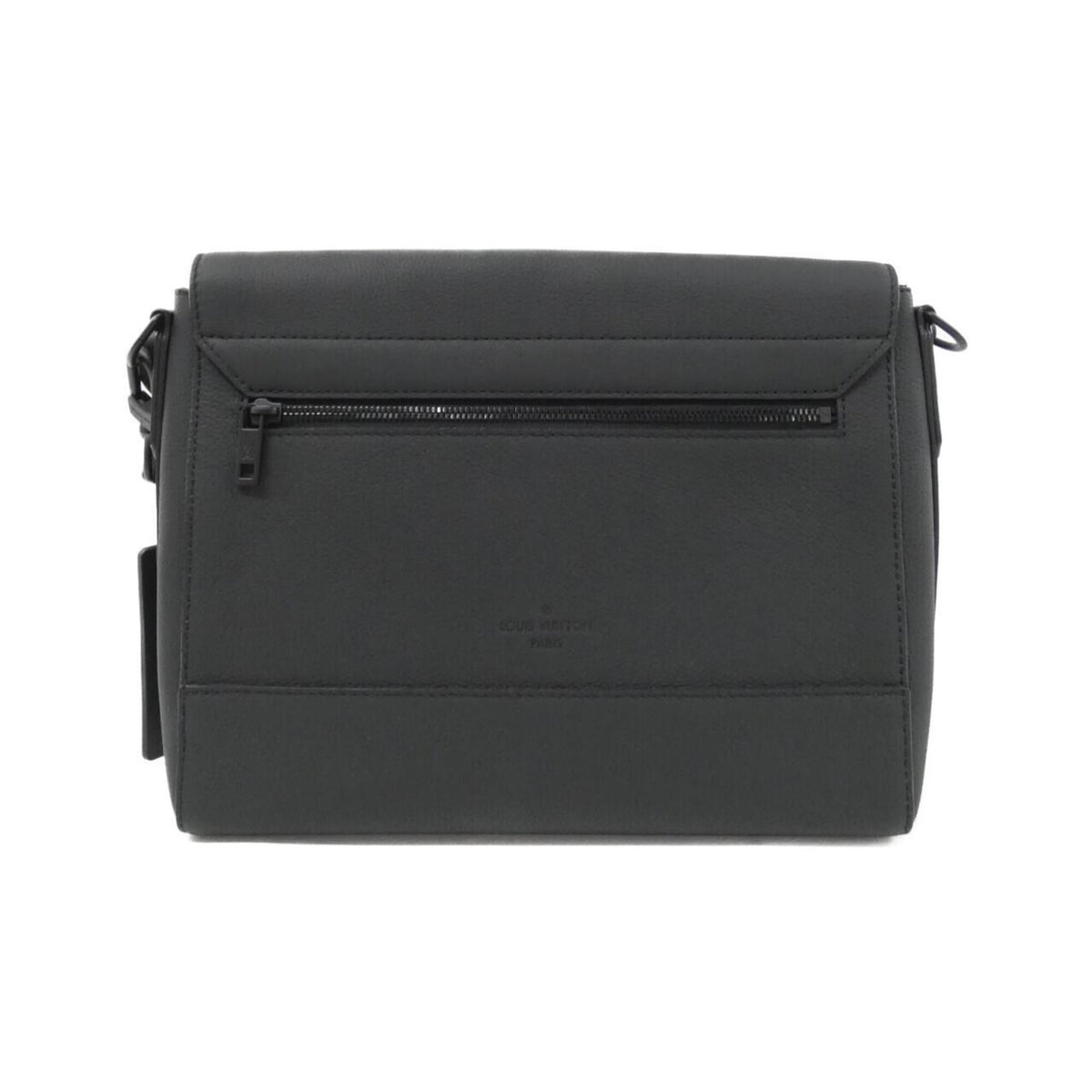 Louis Vuitton Black Leather Shoulder Bag (Pre-Owned)