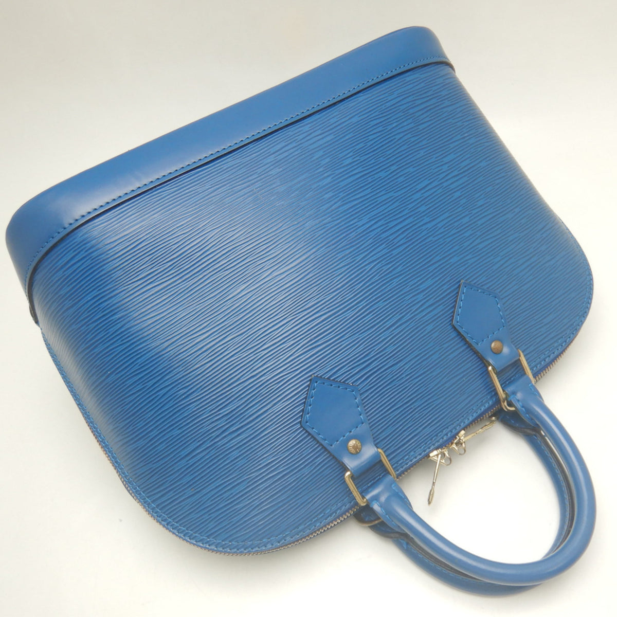 Louis Vuitton Toledo Blue Epi Leather Handbag (Pre-Owned)