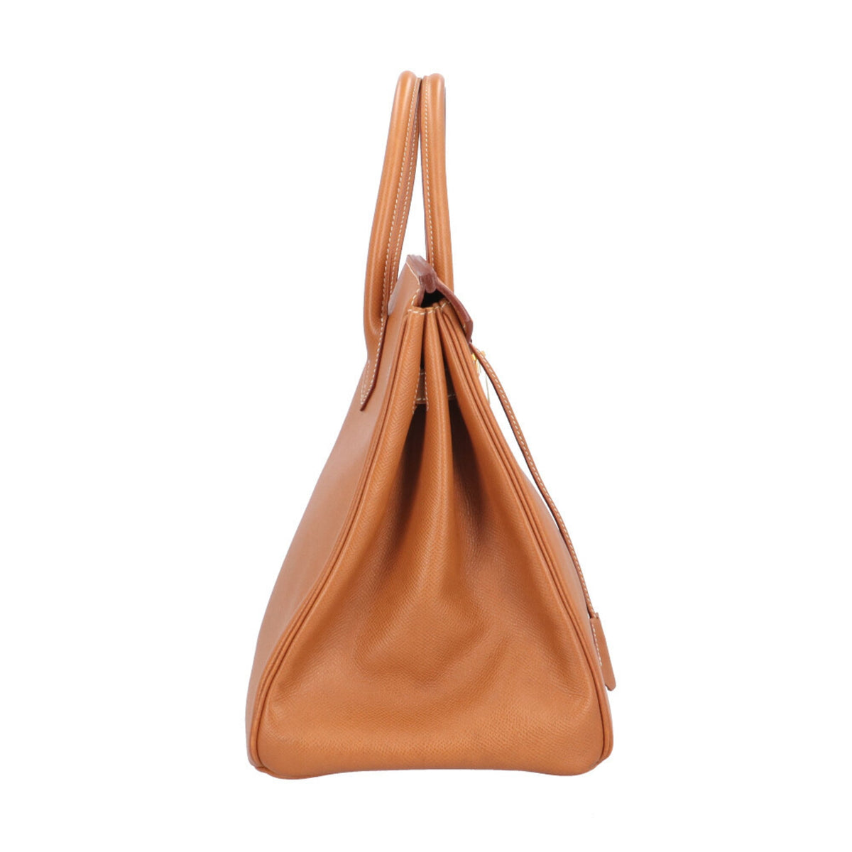 Hermes Brown Gold Togo Leather Handbag (Pre-Owned)