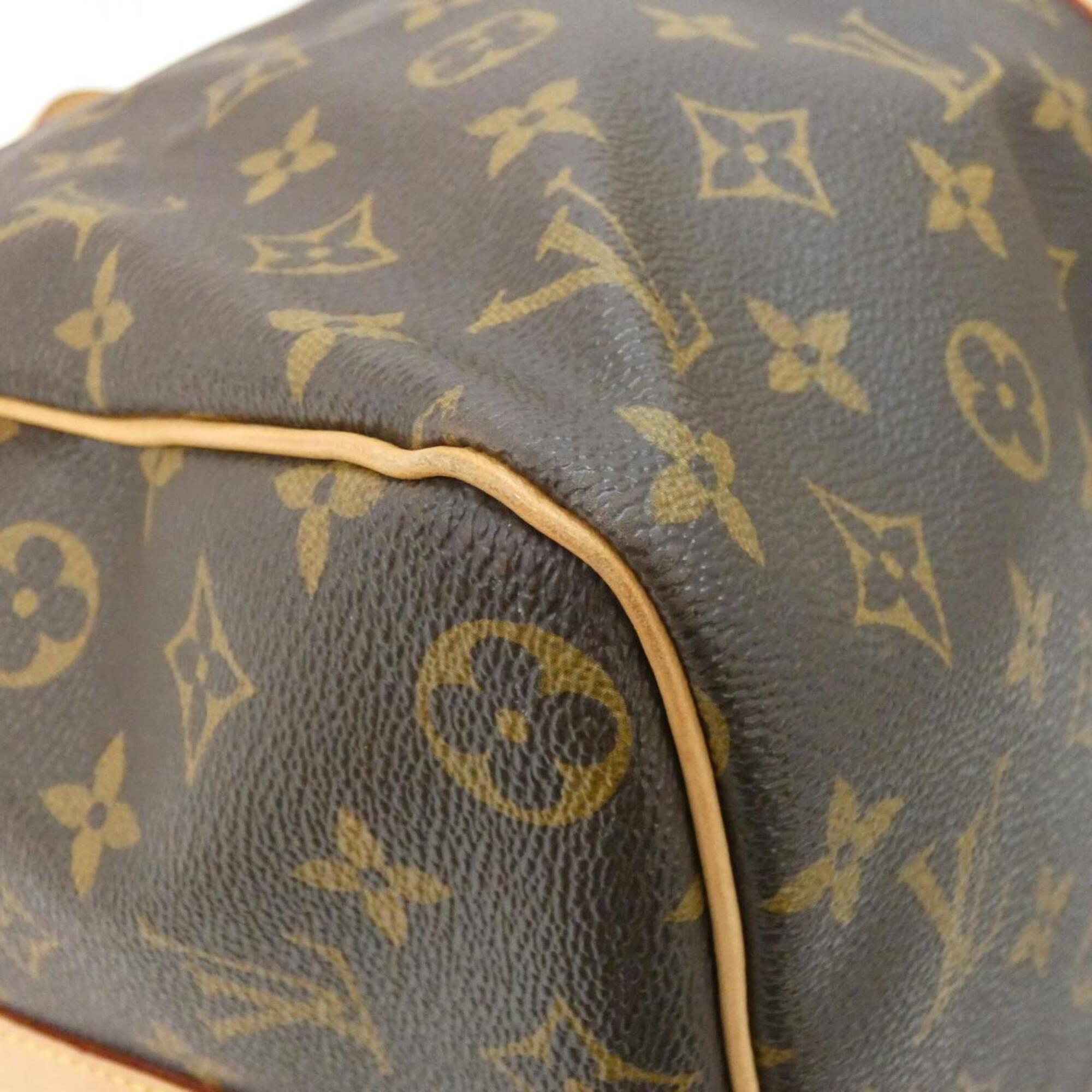 Louis Vuitton Marron Coated Canvas Boston Bag (Pre-Owned)