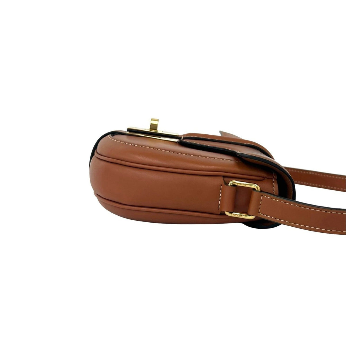 Celine Brown Leather Pochette Shoulder Bag (Pre-Owned)